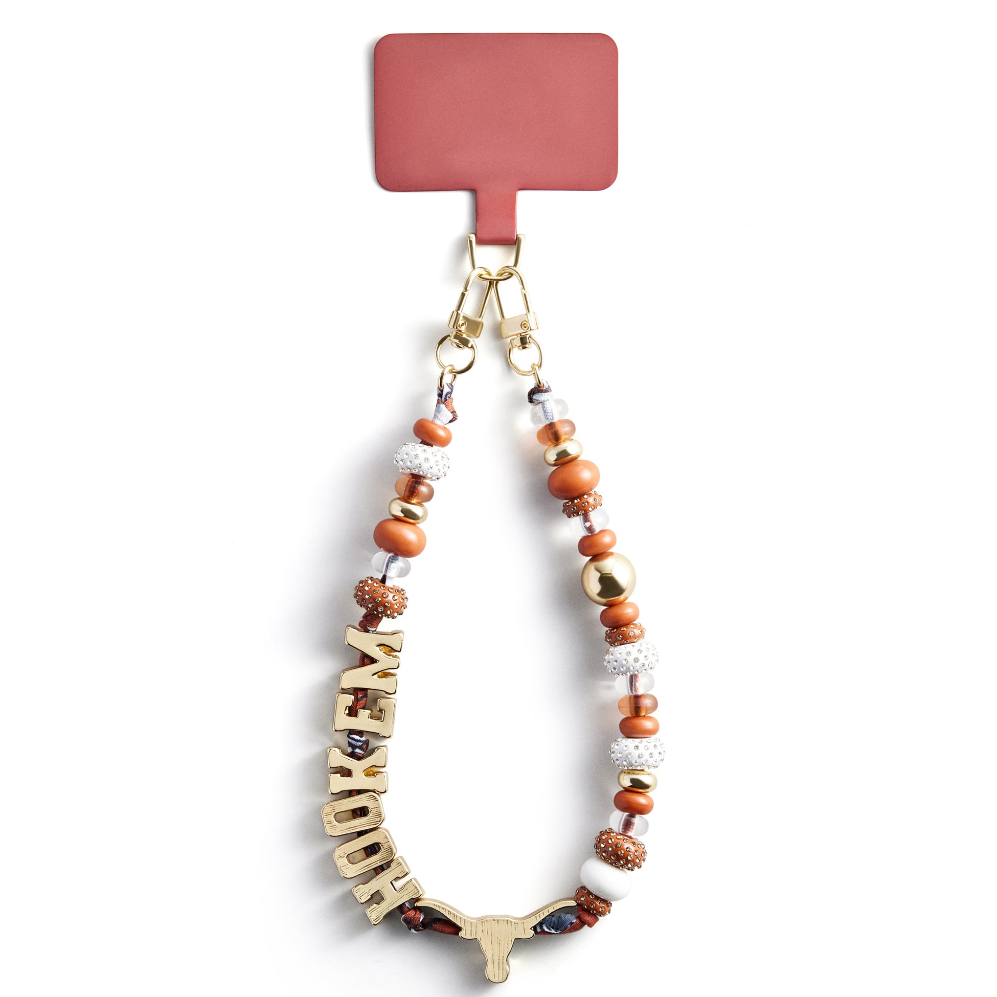 BaubleBar Texas Longhorns Beaded Phone Strap