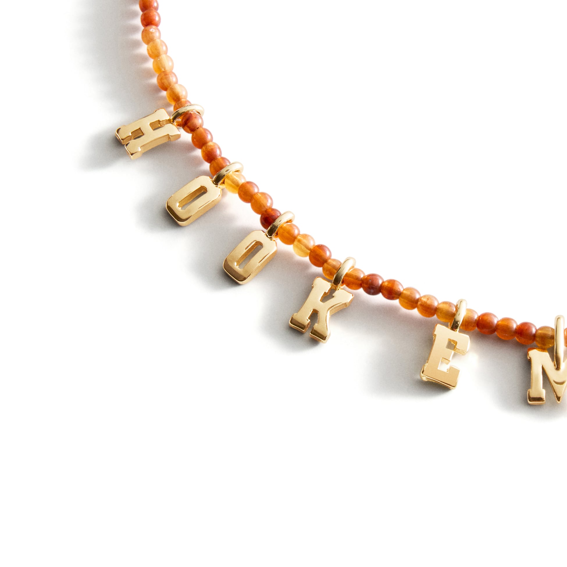 BaubleBar Texas Longhorns Delicate Beaded Slogan Necklace