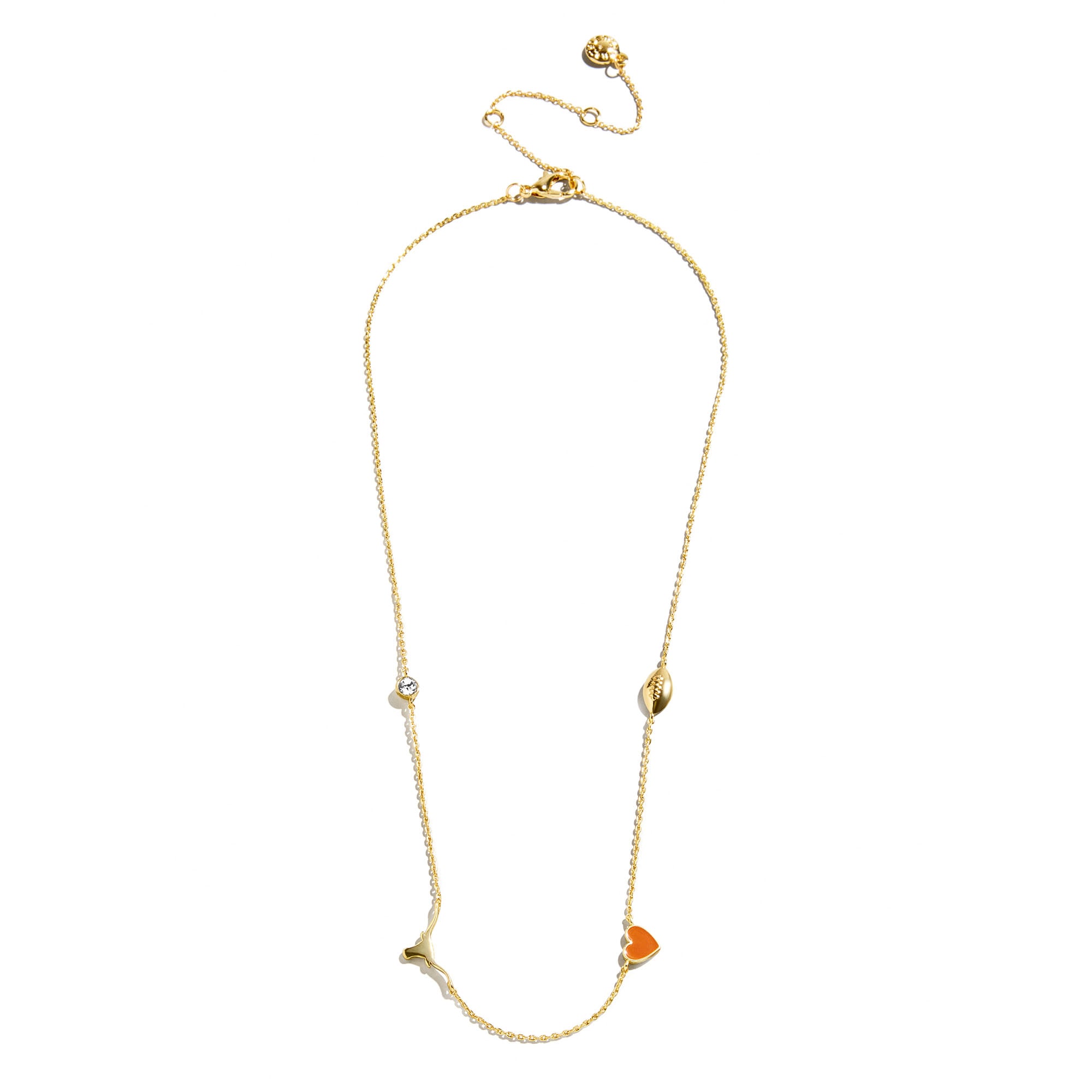 Collier BaubleBar Texas Longhorns à breloques délicates et espacées
