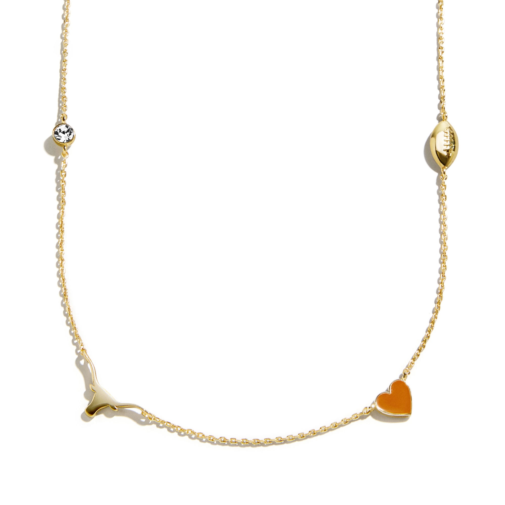Collier BaubleBar Texas Longhorns à breloques délicates et espacées