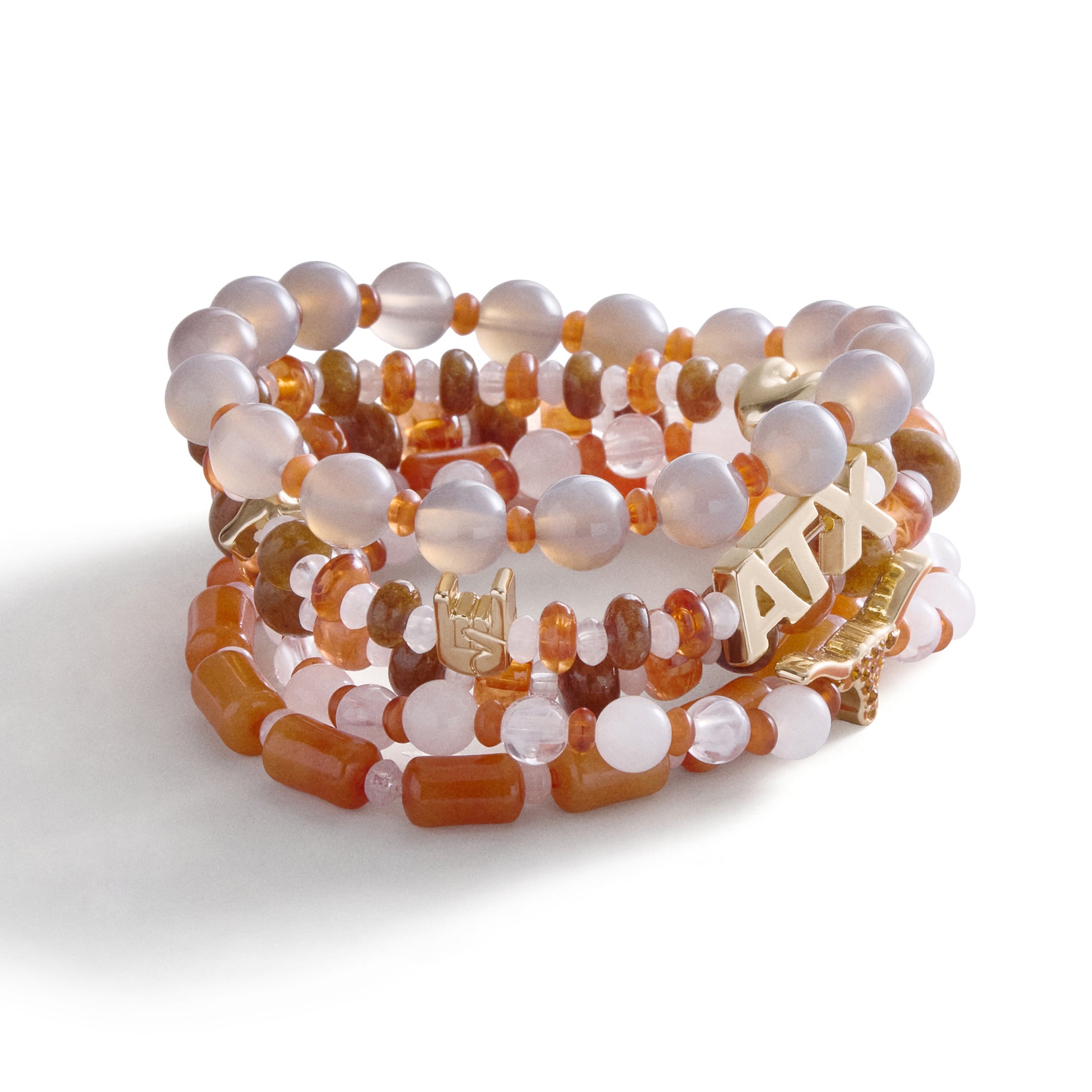 BaubleBar Texas Longhorns Five-Piece Bracelet Set
