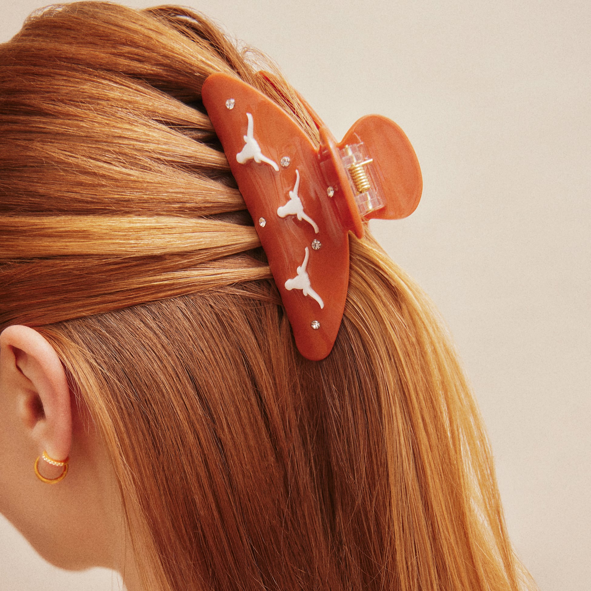 BaubleBar Texas Longhorns Logo Hair Claw Clip
