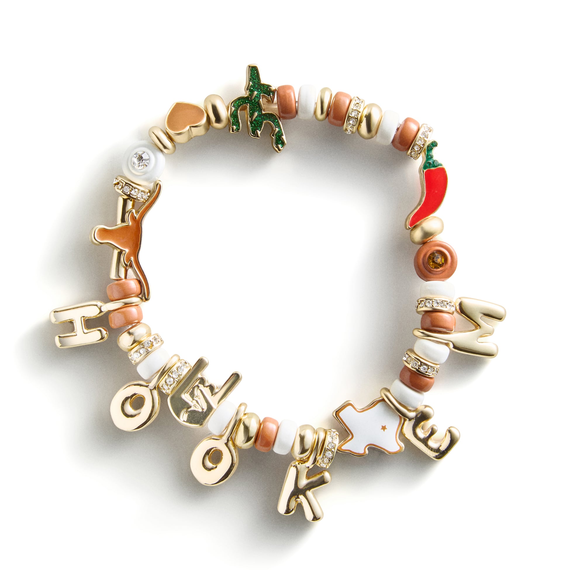 Bracelet BaubleBar avec slogan à motif Texas Longhorns