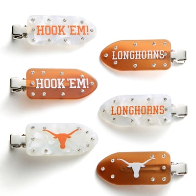 Texas Longhorns BaubleBar Six-Piece Hair Clips Set