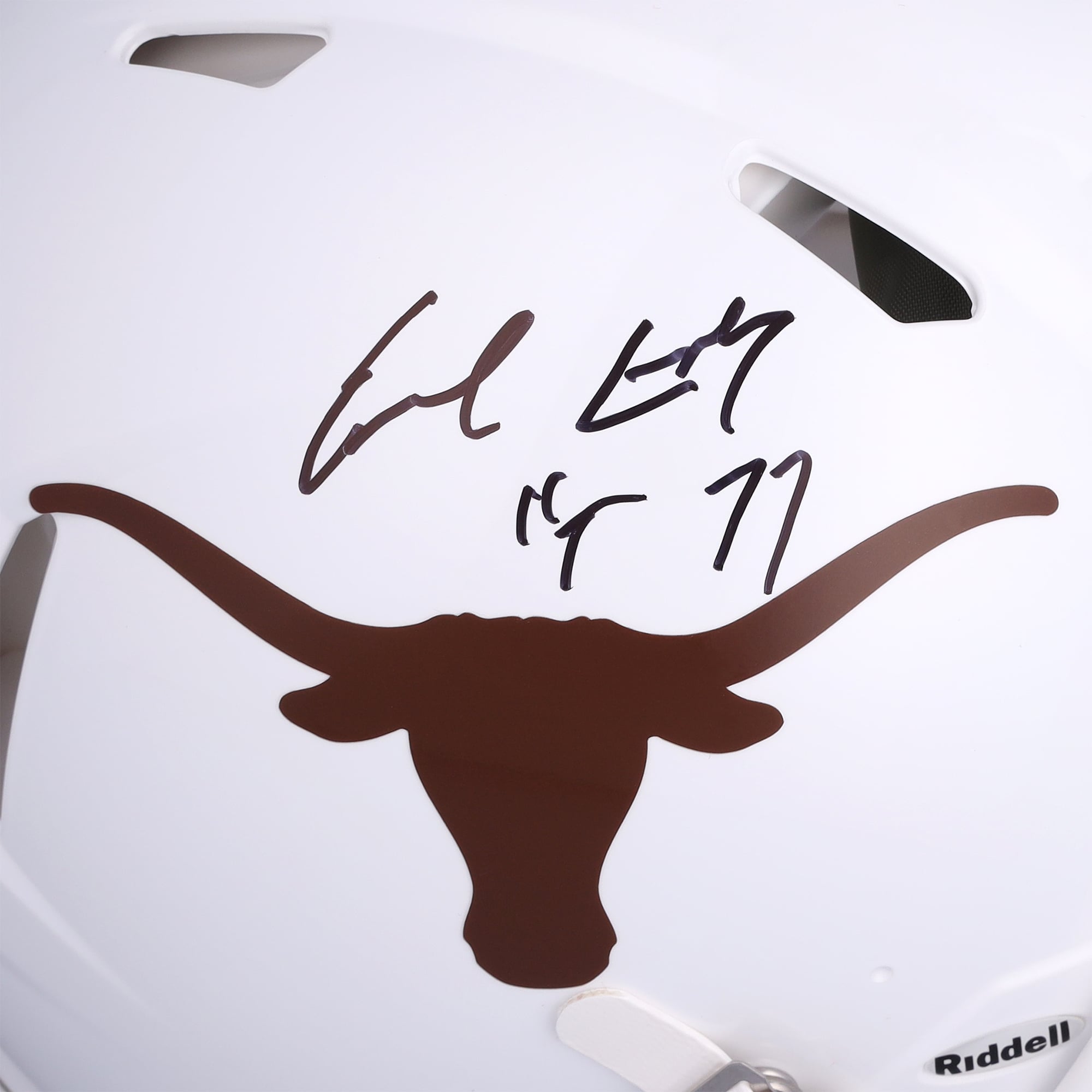 Earl Campbell Texas Longhorns Autographed Riddell Speed Authentic Helmet with "HT 77" Inscription