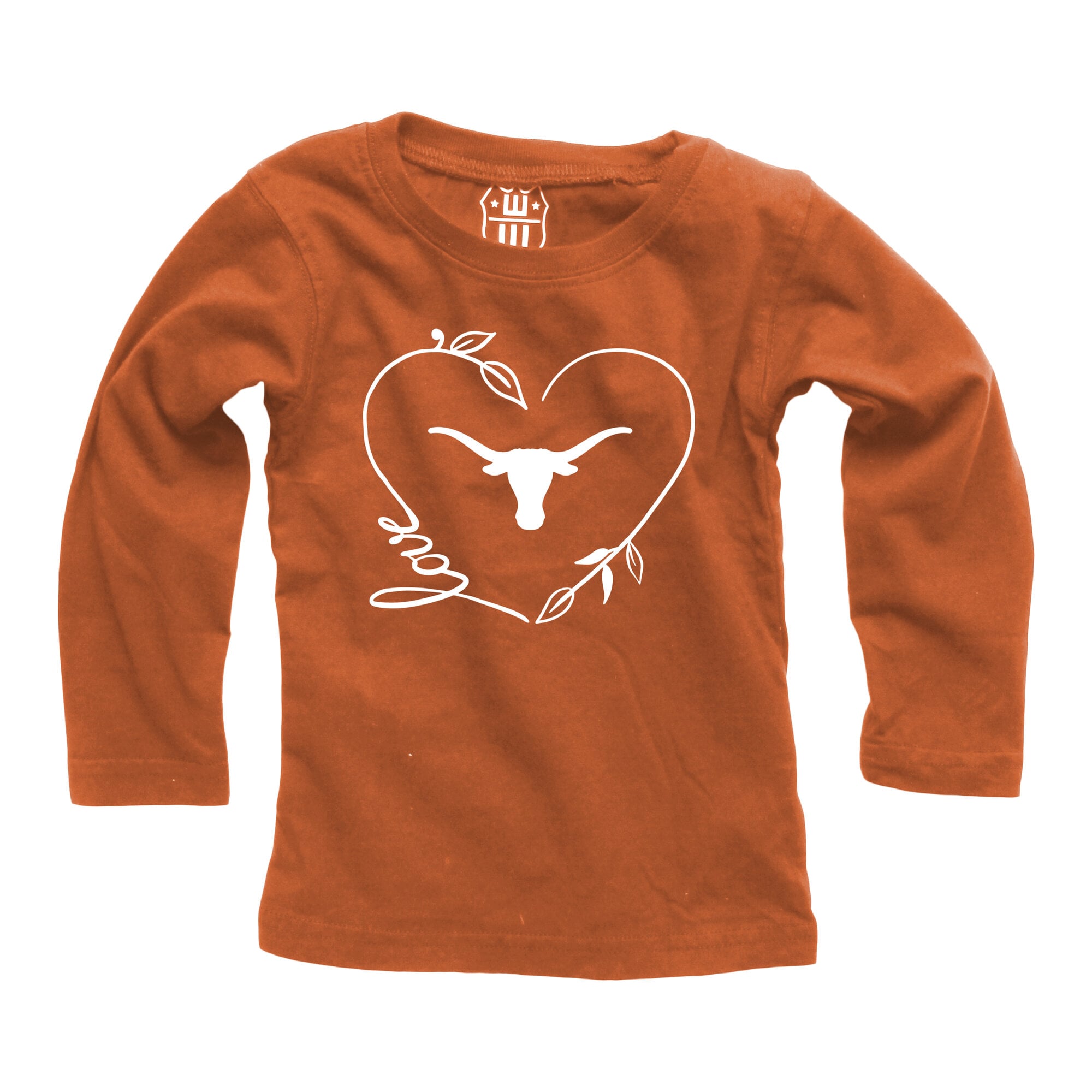 Ensemble haut à manches longues et pantalon pour bébé fille Wes & Willy Texas Orange Longhorns