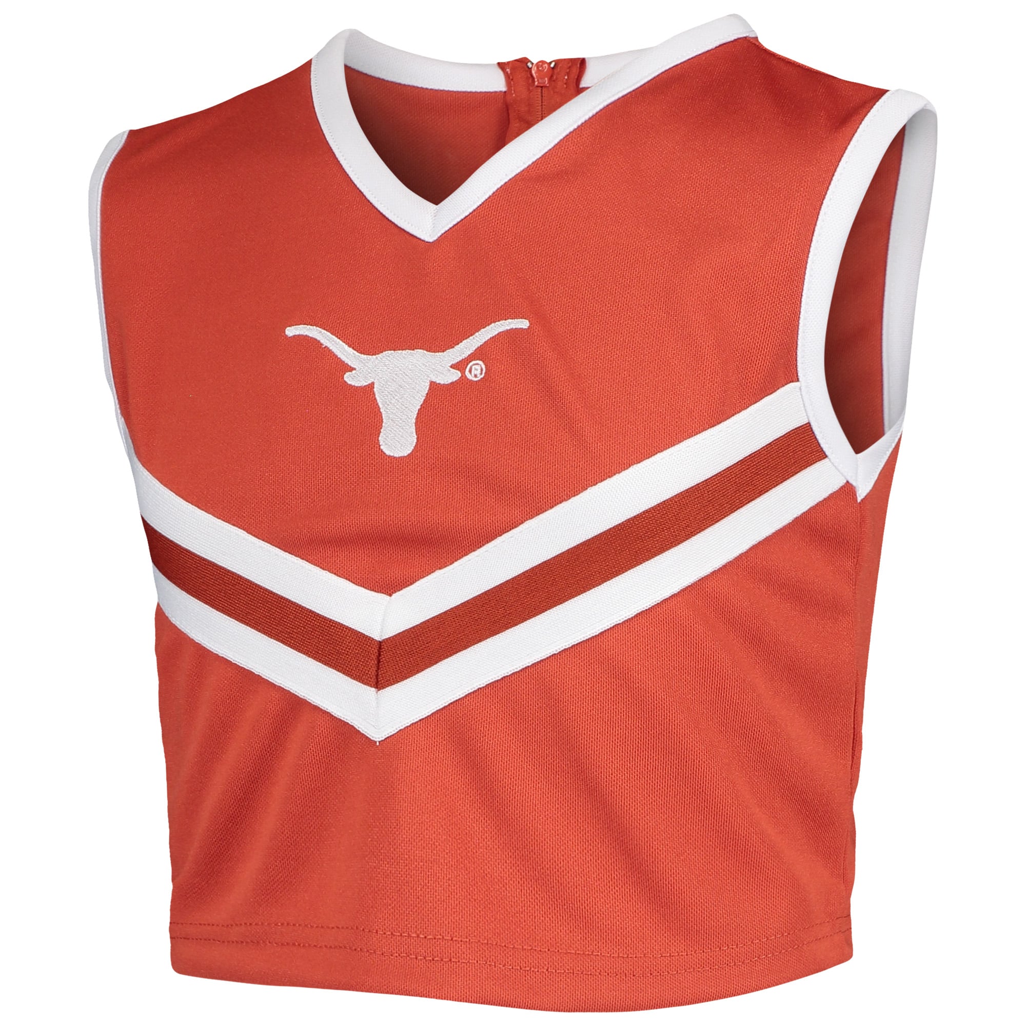 Ensemble de cheerleading deux pièces Little King Texas Orange Longhorns pour filles
