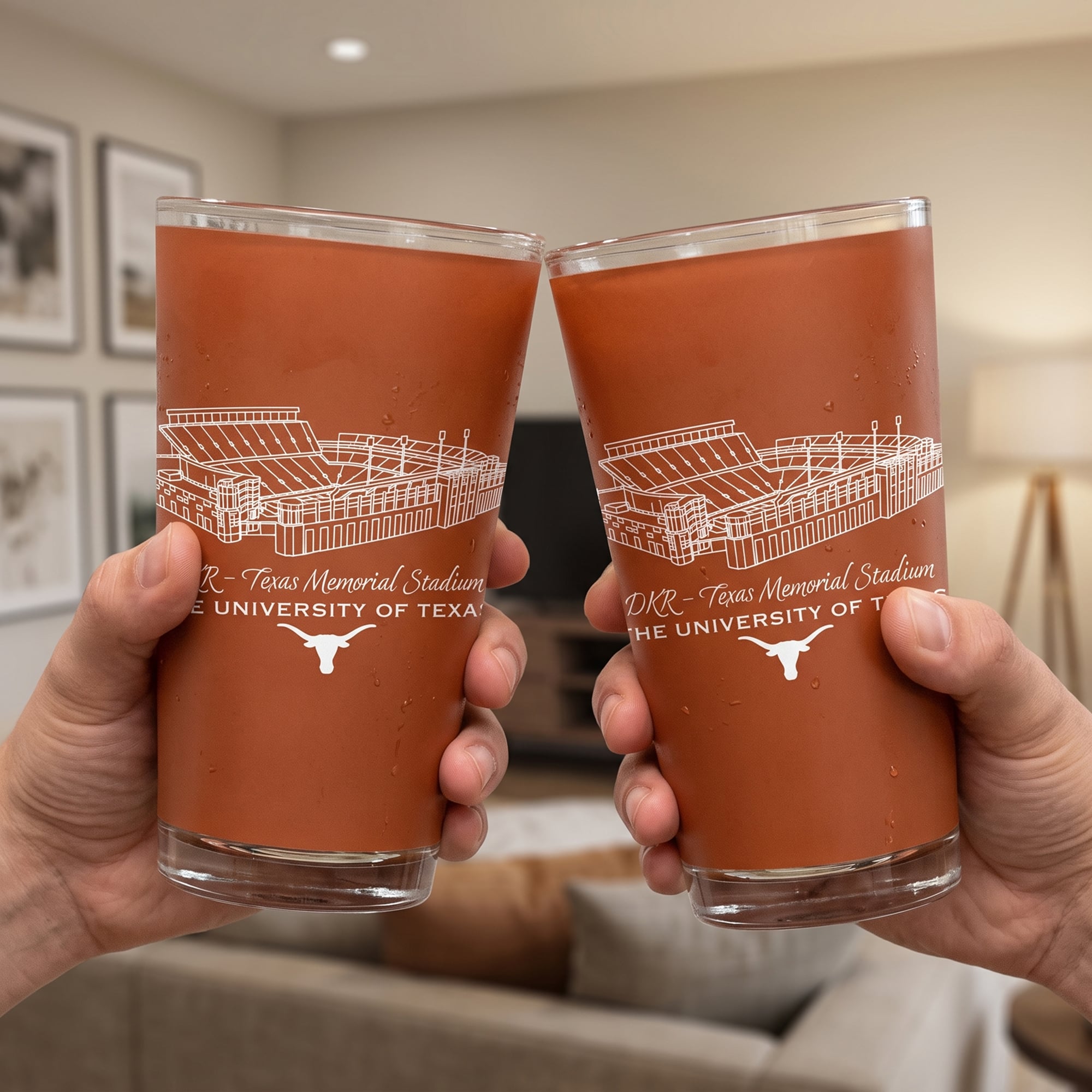 Indigo Falls  Texas Longhorns Core Stadium Pint Glass 2-Pack