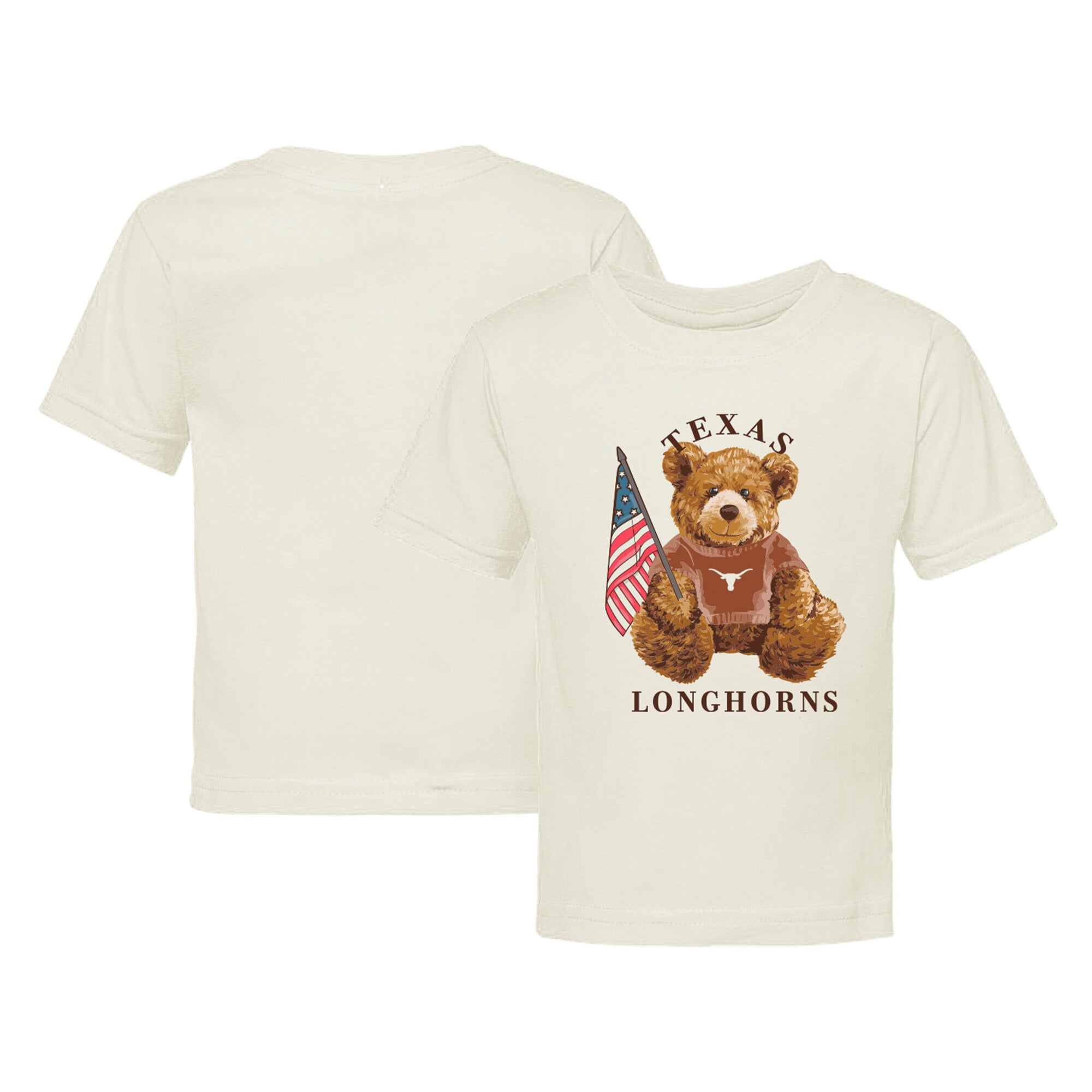 T-shirt bébé crème Texas Longhorns All-American Teddi
