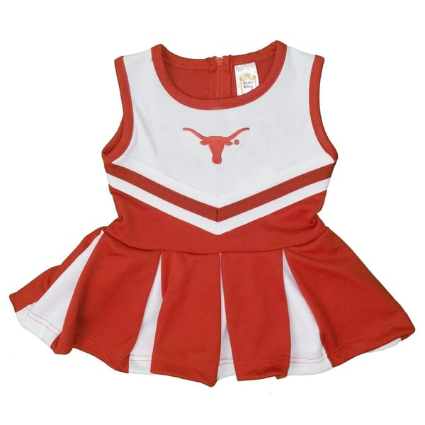 Infant Little King Texas Orange Texas Longhorns Cheer Jumper