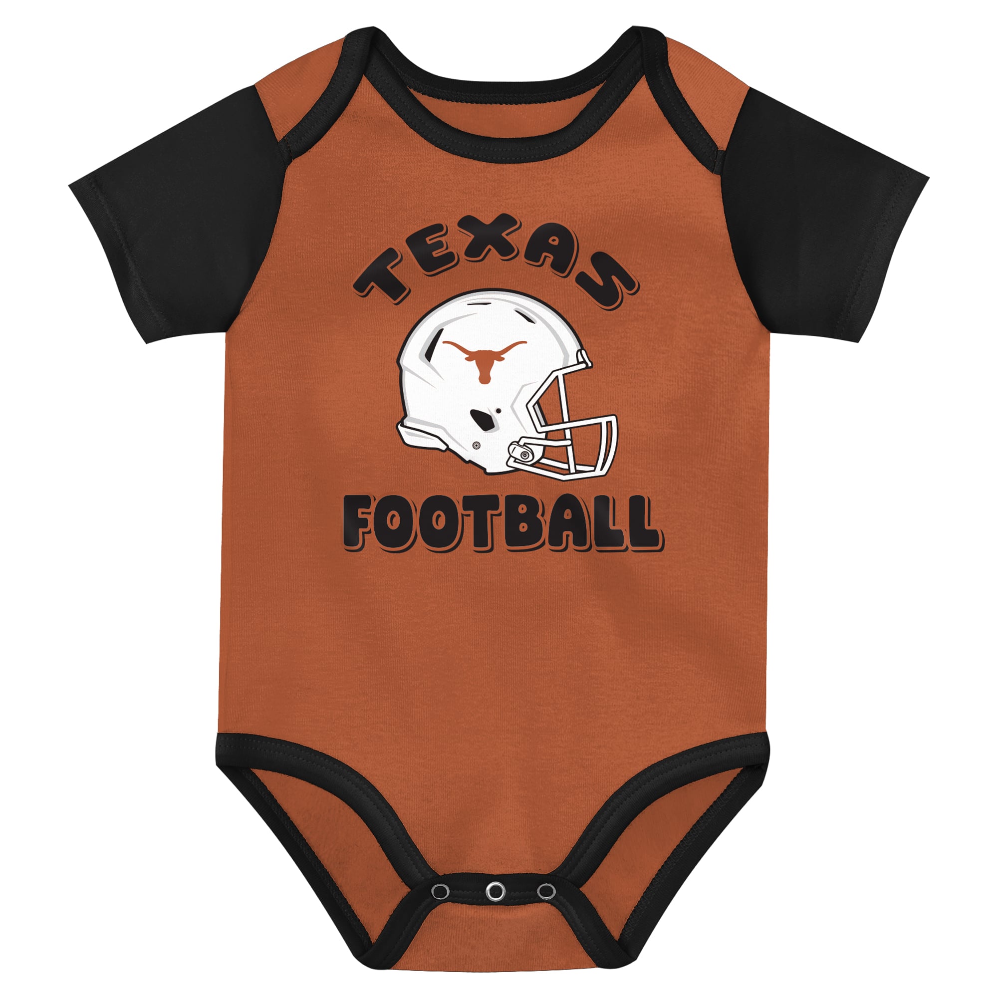 Infant Outerstuff Texas Orange/Black/Gray Longhorns Star Player Three-Piece Bodysuit Set