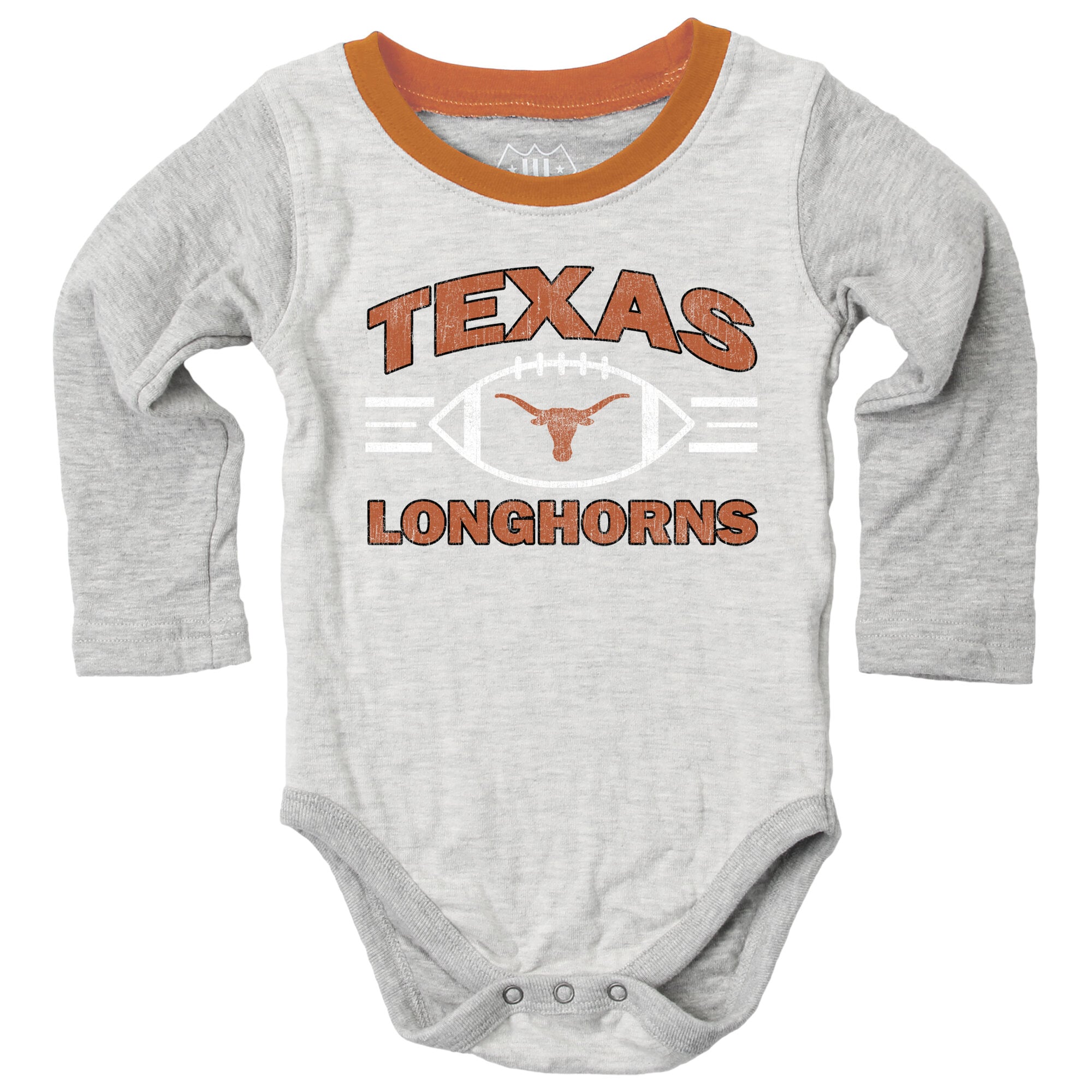 Ensemble de sautoir pour bébé Wes & Willy Heather Gray Texas Longhorns Jie Hopper