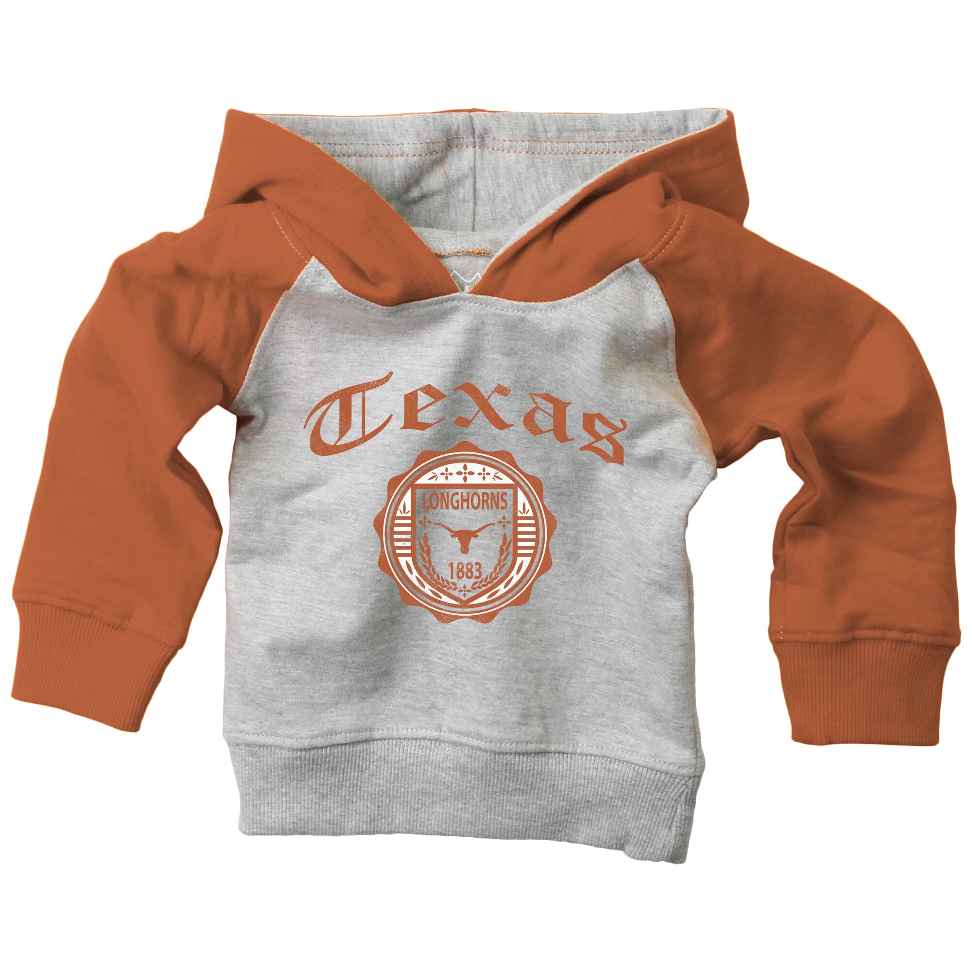 Infant Wes & Willy  Texas Orange Longhorns Raglan Hoodie and Sweatpants Set