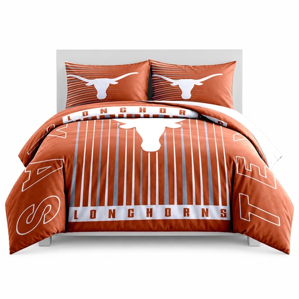 Logo Brands Texas Longhorns Momentum 5-Piece Full/Queen Bedding Set