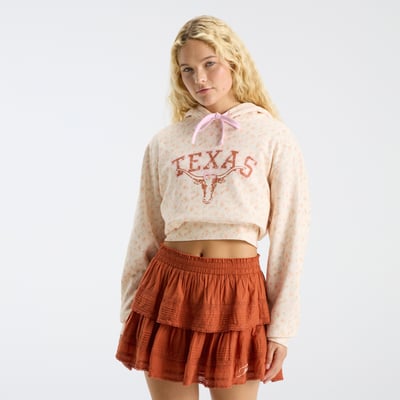 LoveShackFancy Texas Longhorns Women's Nacova Hoodie - Texas Orange