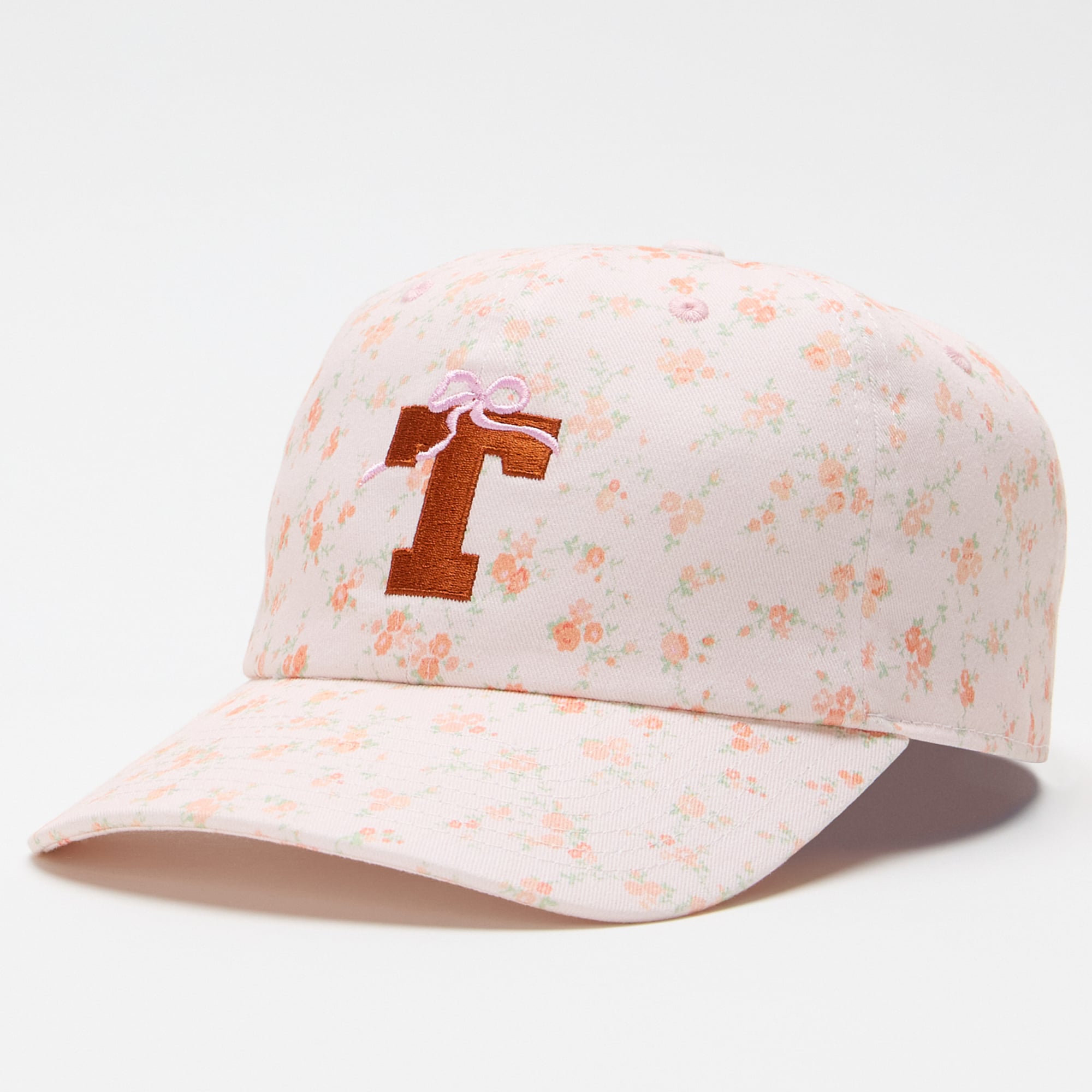 LoveShackFancy Women's White Texas Longhorns Floral Adjustable Hat