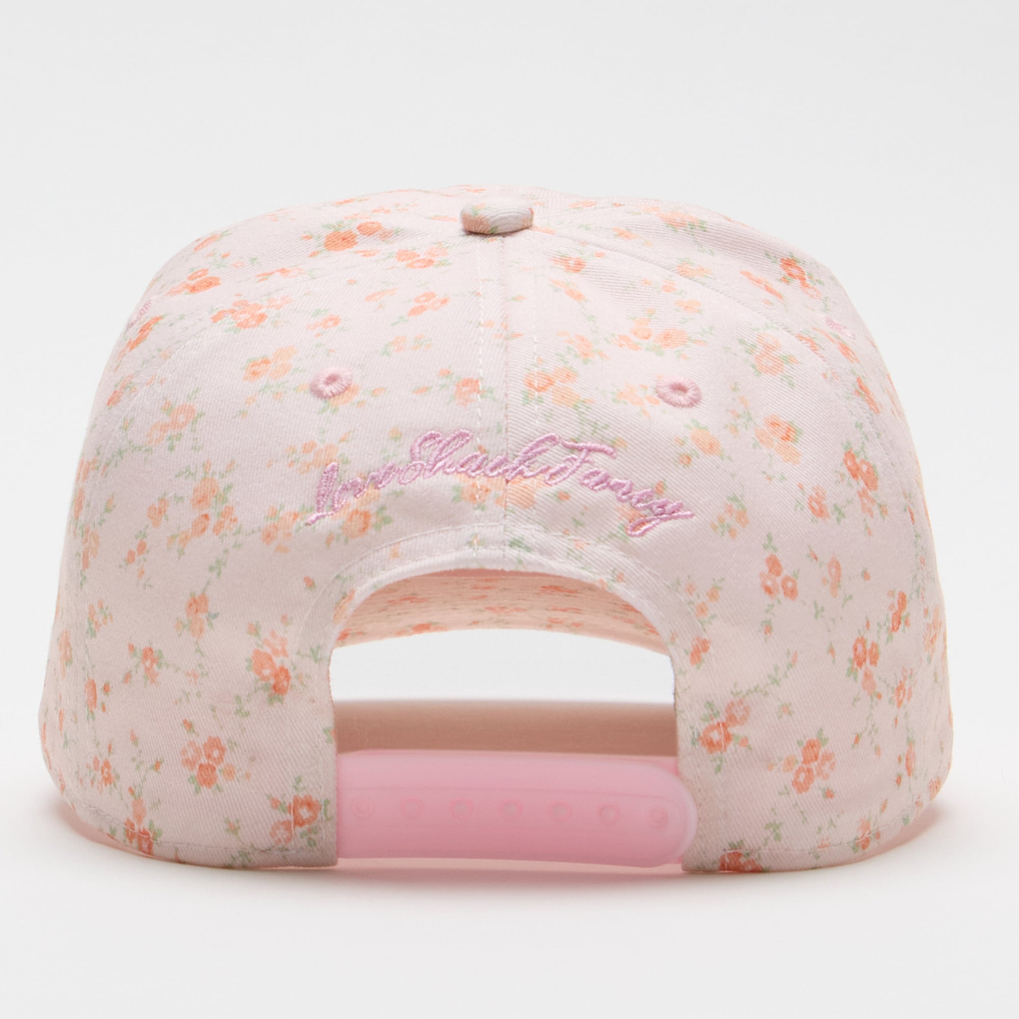 LoveShackFancy Women's White Texas Longhorns Floral Adjustable Hat