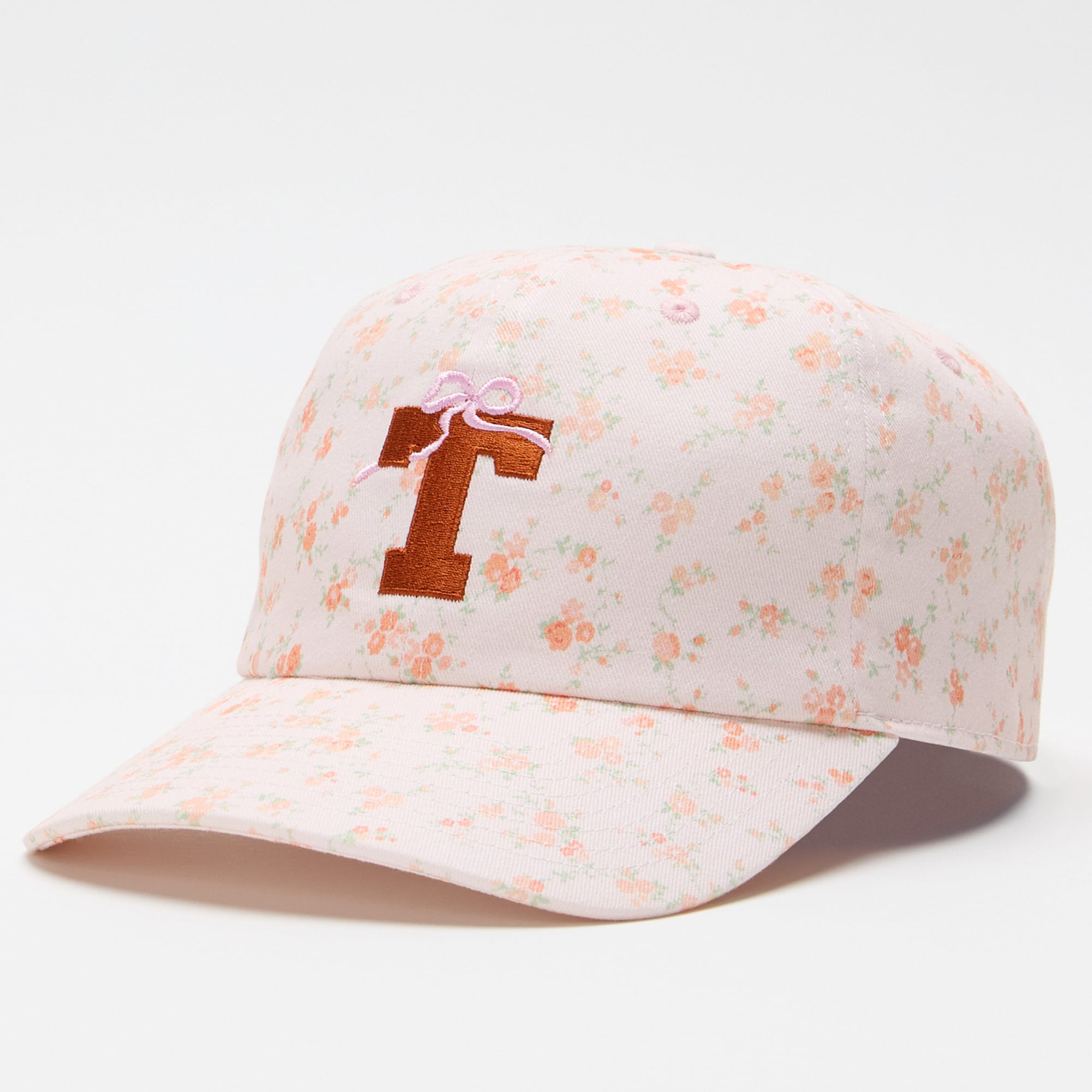 LoveShackFancy Women's White Texas Longhorns Floral Adjustable Hat