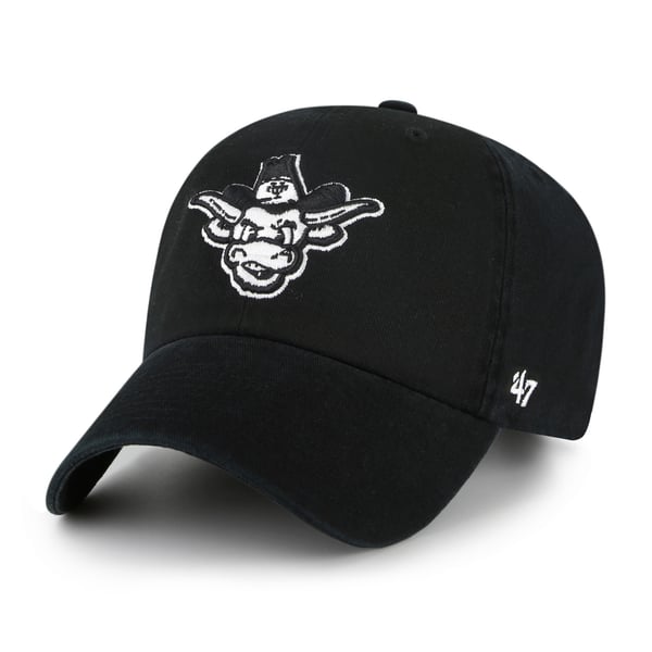 Men’s ’47 Black Texas Longhorns Vault Clean Up Adjustable Hat
