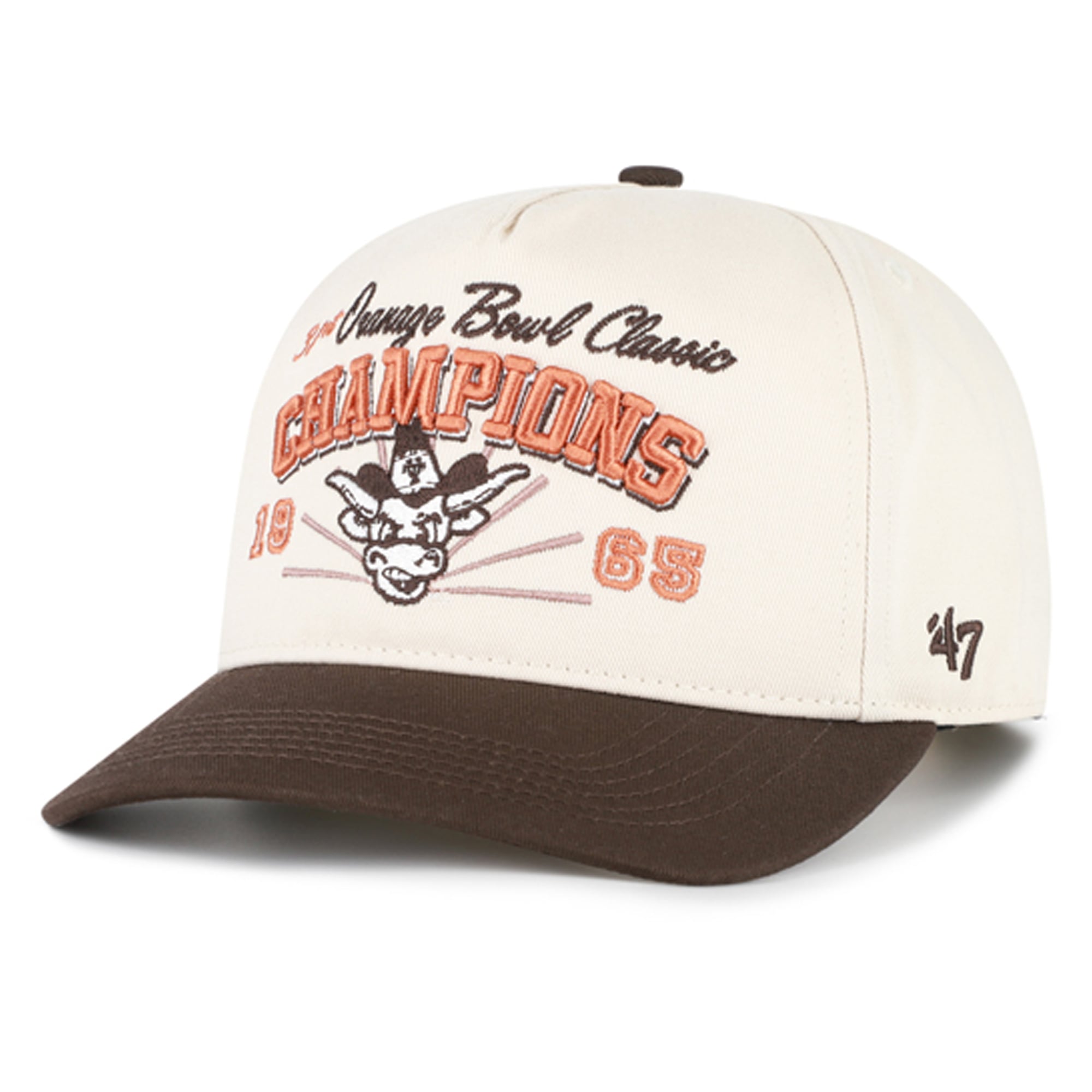 Casquette ajustable pour homme « 47 Natural Texas Longhorns Orange Bowl Champions »