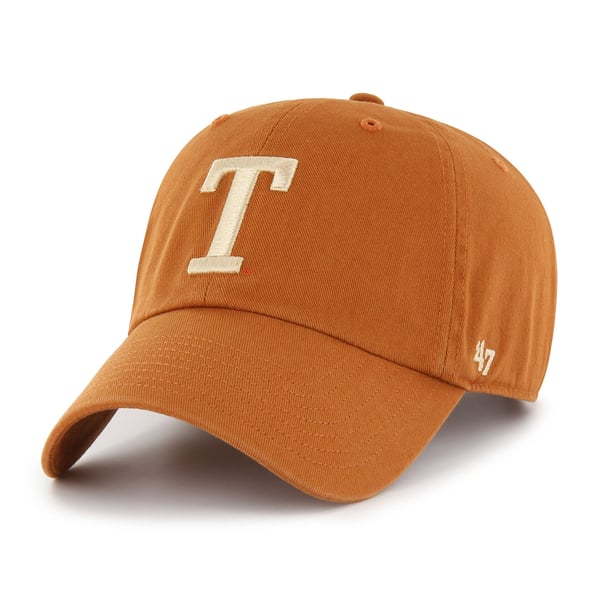 Men’s ’47 Texas Orange Texas Longhorns College Vault Clean Up Adjustable Hat