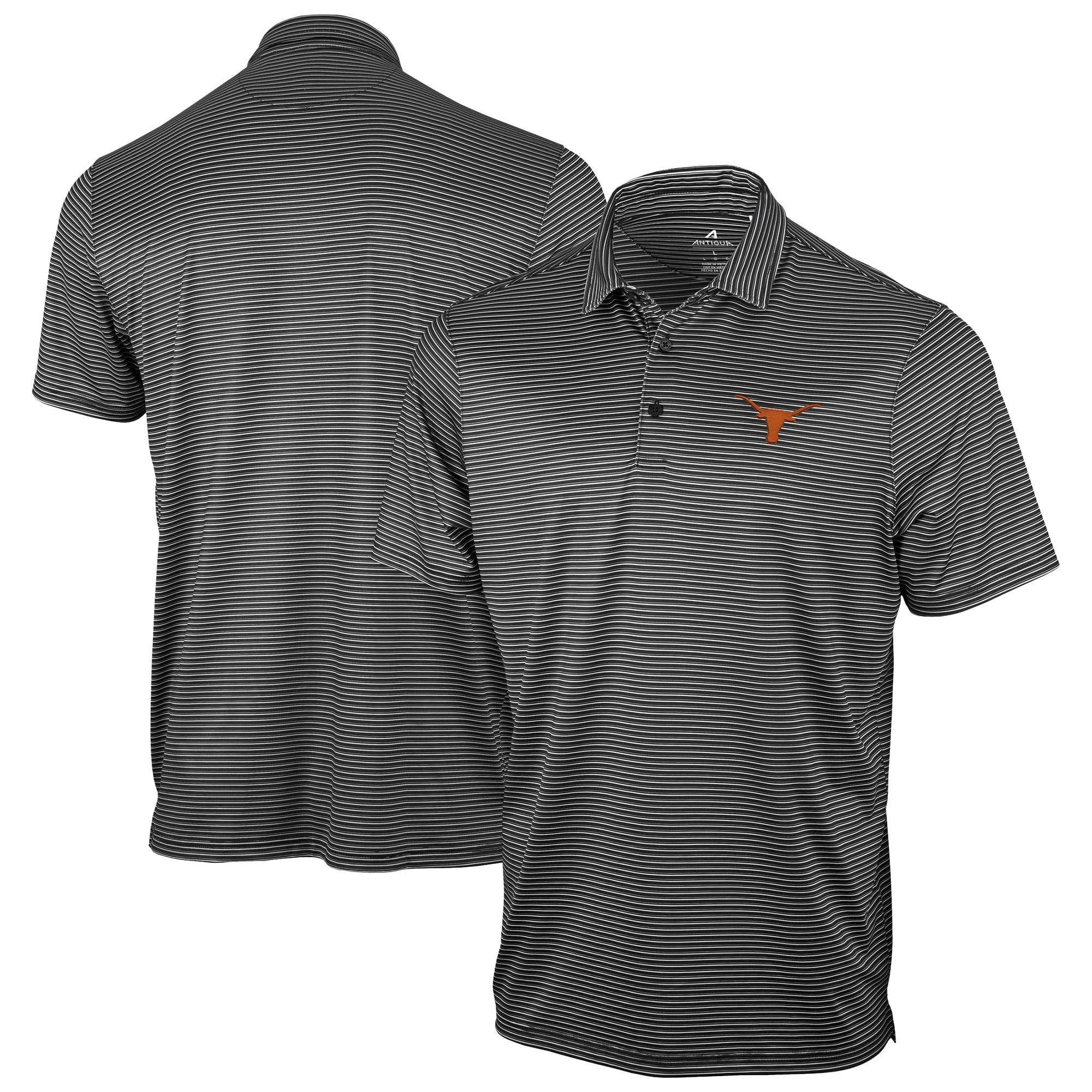 Men's Antigua Gray Texas Longhorns Eager Polo