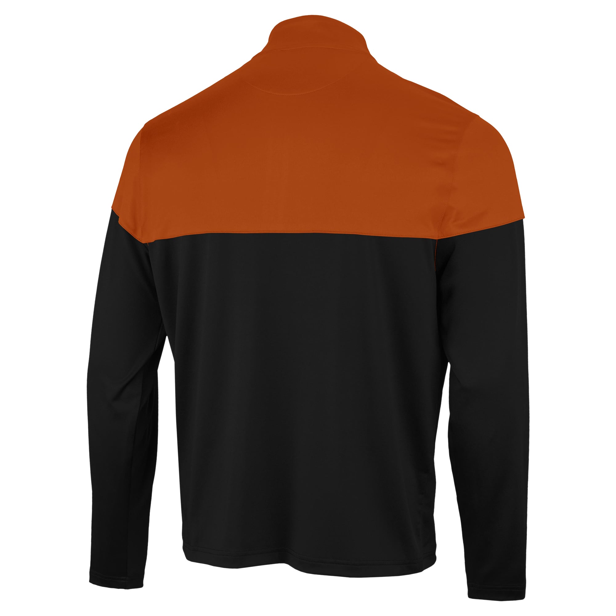Pull à col zippé Antigua noir Texas Longhorns Hinder pour homme
