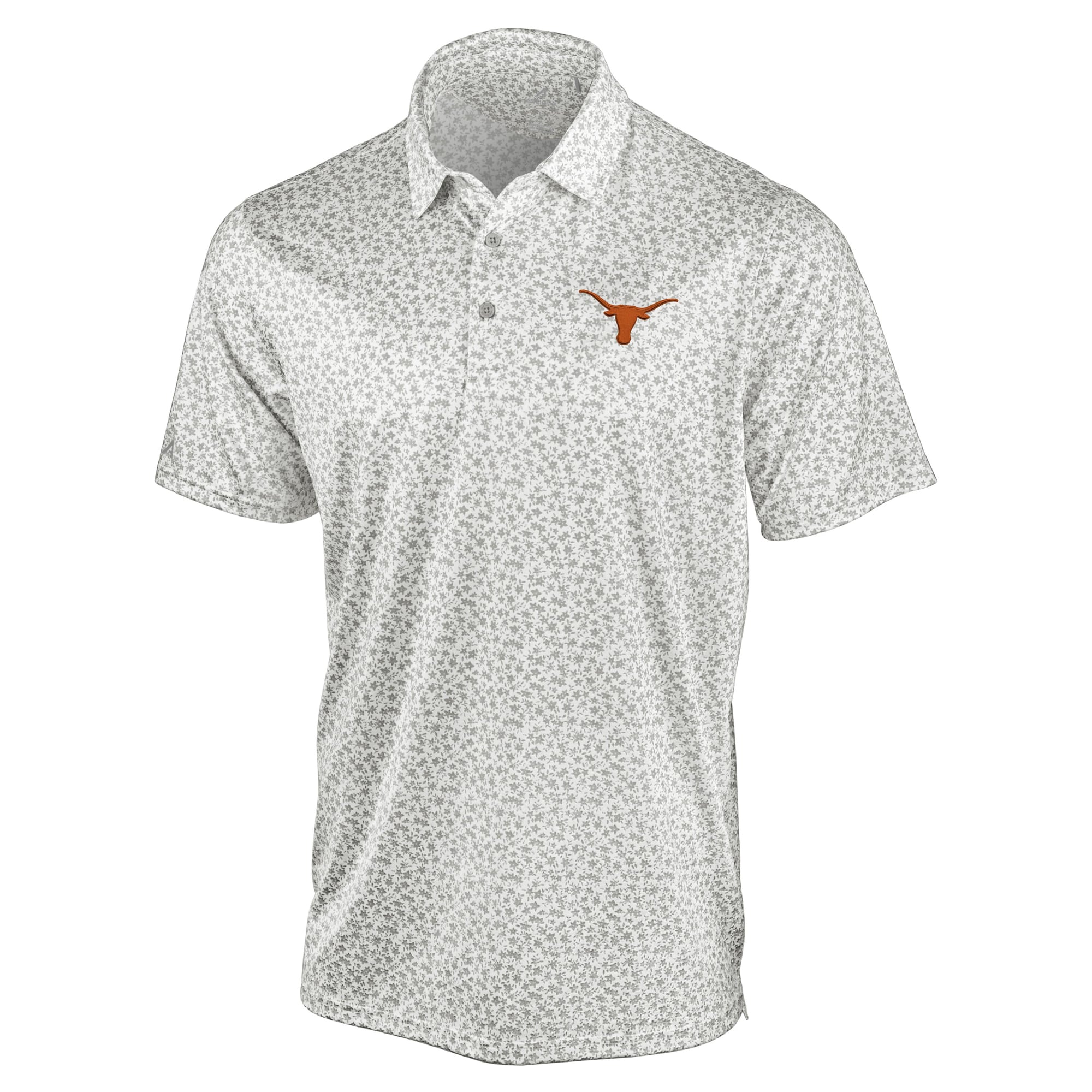 Men's Antigua Gray Texas Longhorns Flourish Polo
