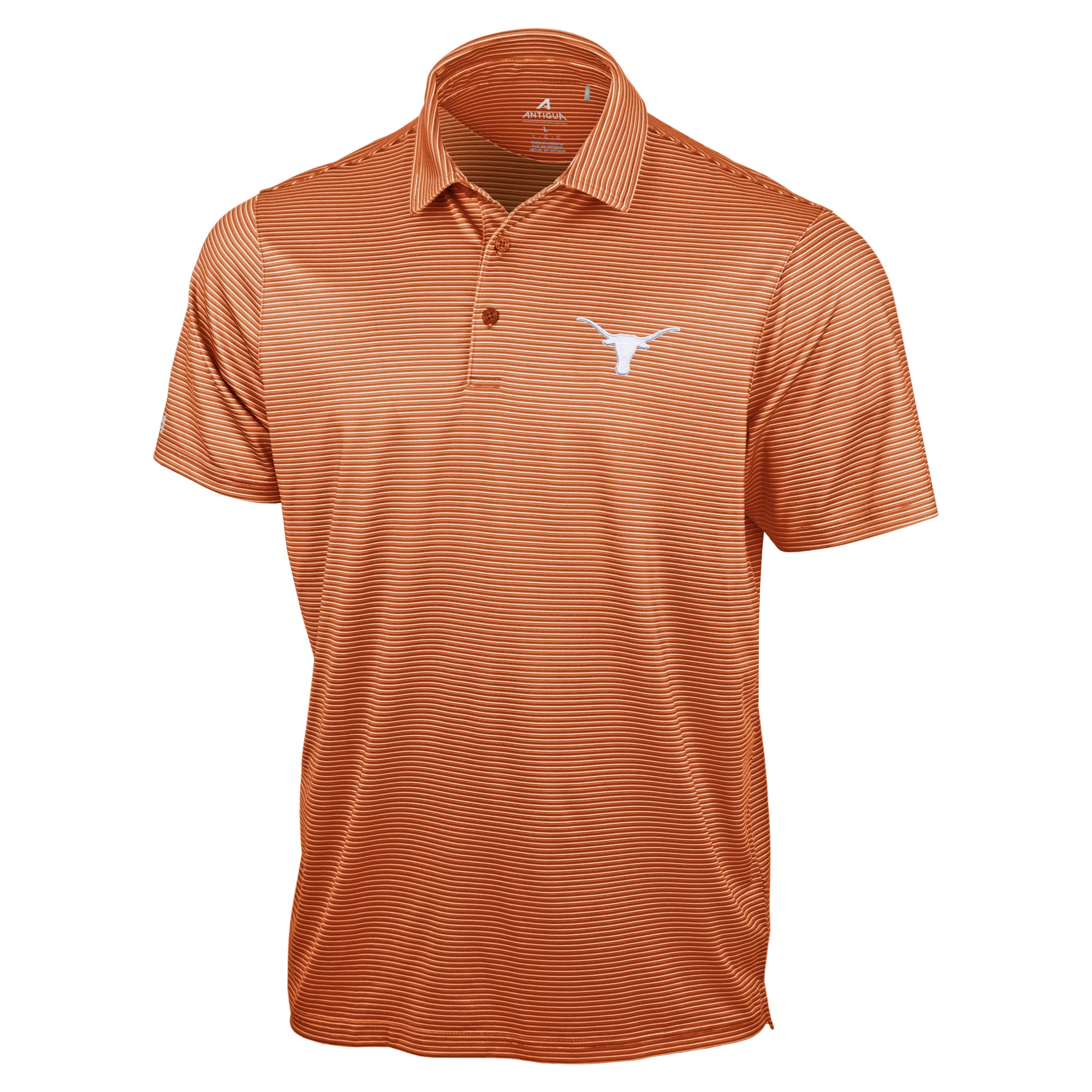 Polo Antigua Texas Orange pour homme, collection Longhorns Lineage