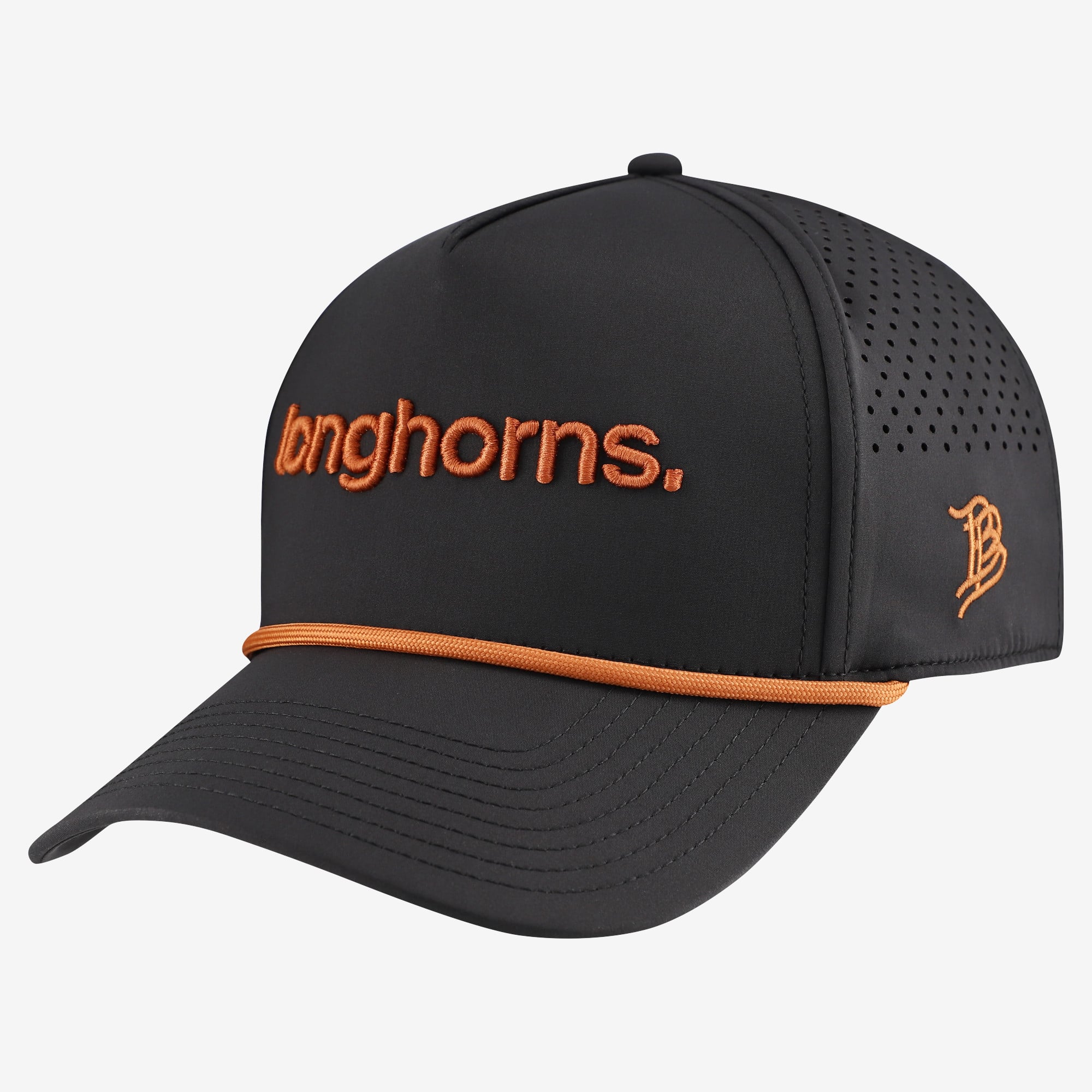 Men's Branded Bills Black Texas Longhorns Statement Adjustable Rope Hat