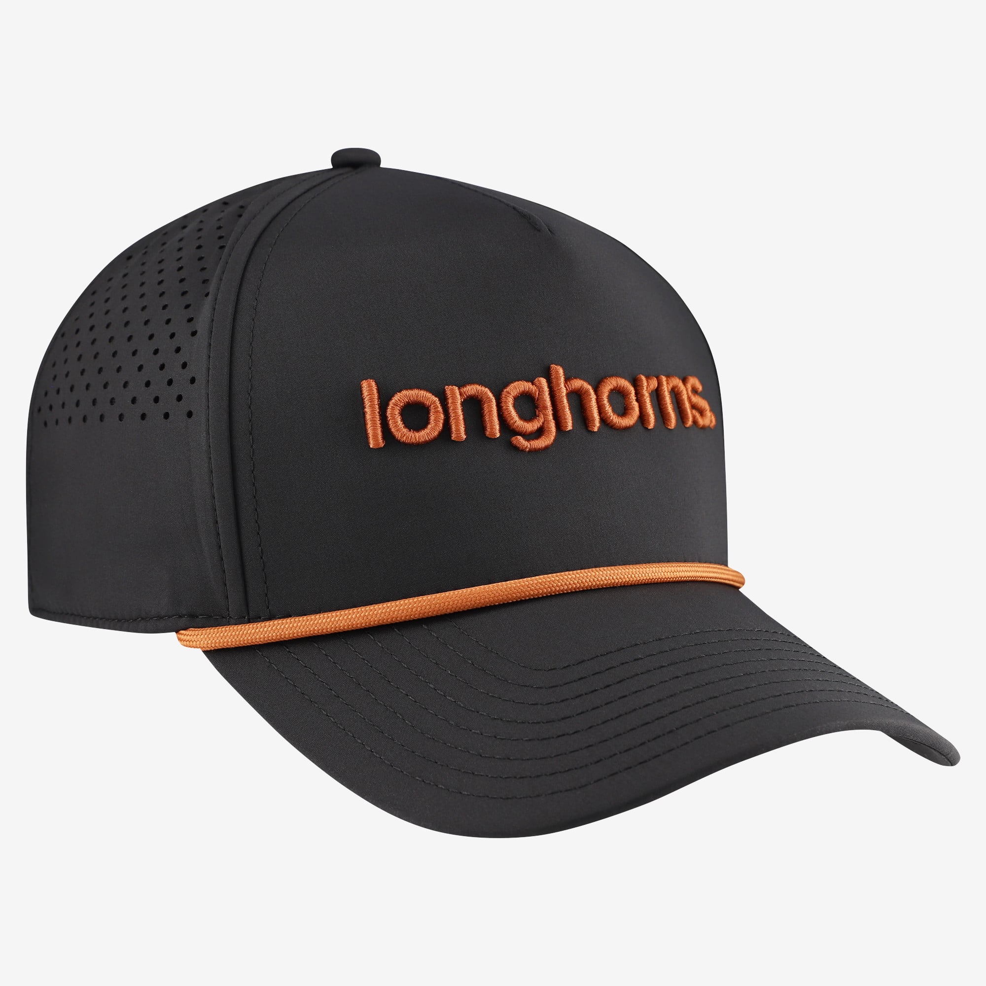 Men's Branded Bills Black Texas Longhorns Statement Adjustable Rope Hat