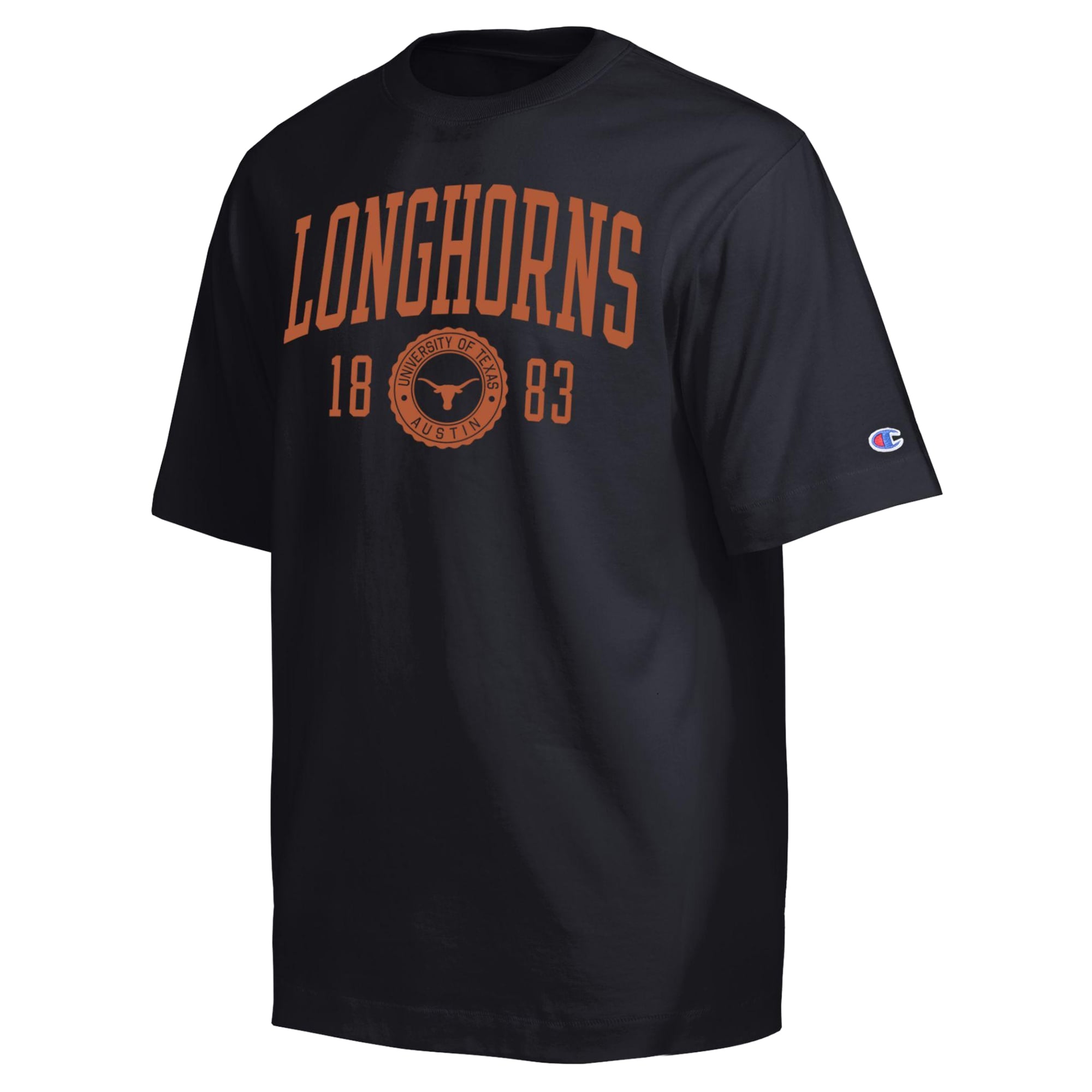 Men's Champion Black Texas Longhorns Established Tradition Heavyweight T-Shirt