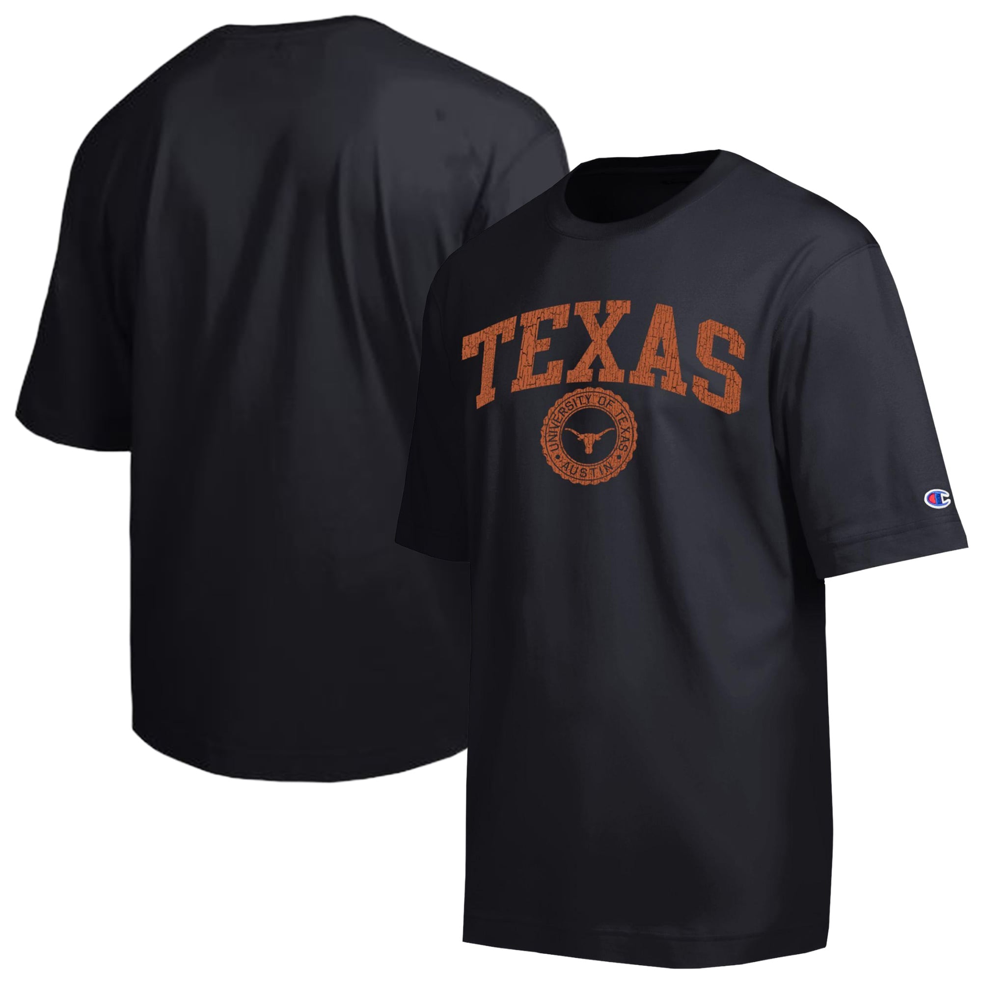T-shirt Champion Black Texas Longhorns Scholar All-Star pour hommes