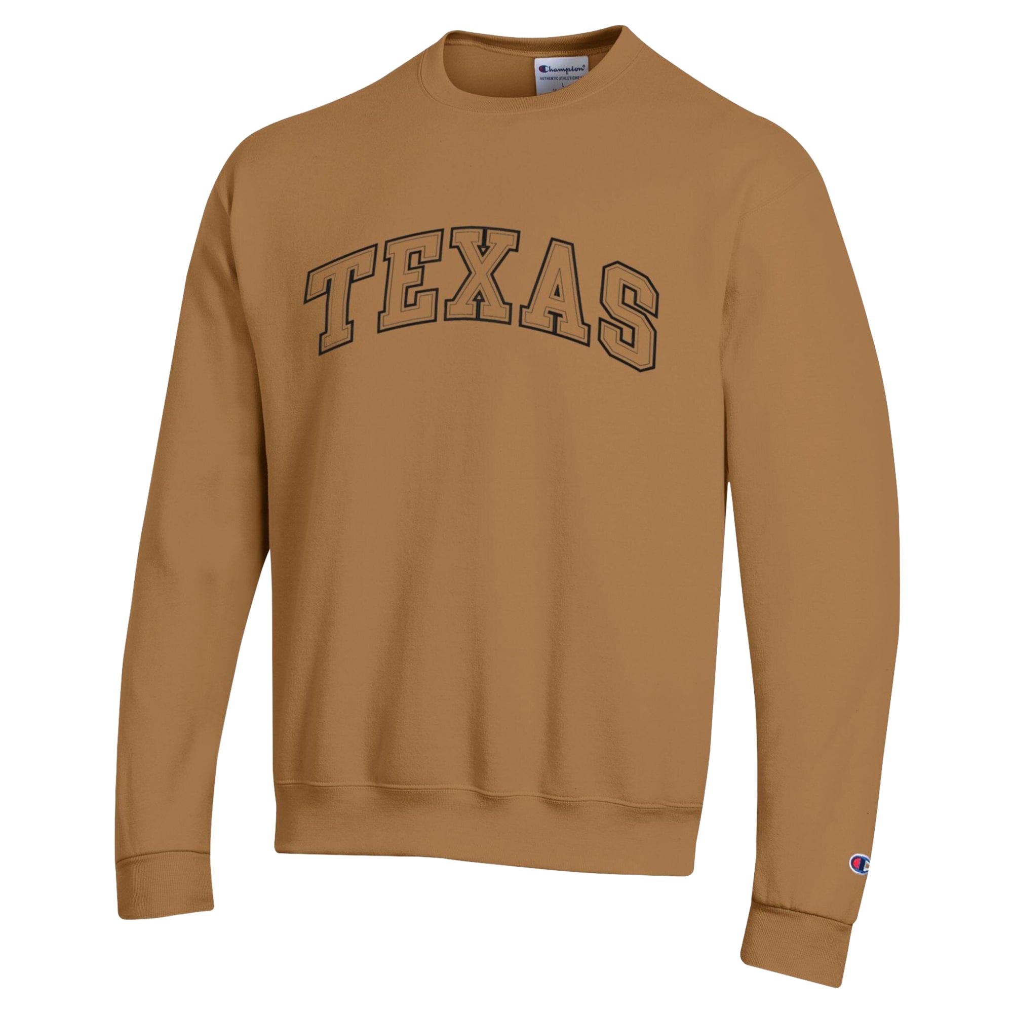Sweat-shirt polaire Champion marron Texas Longhorns Latte pour homme