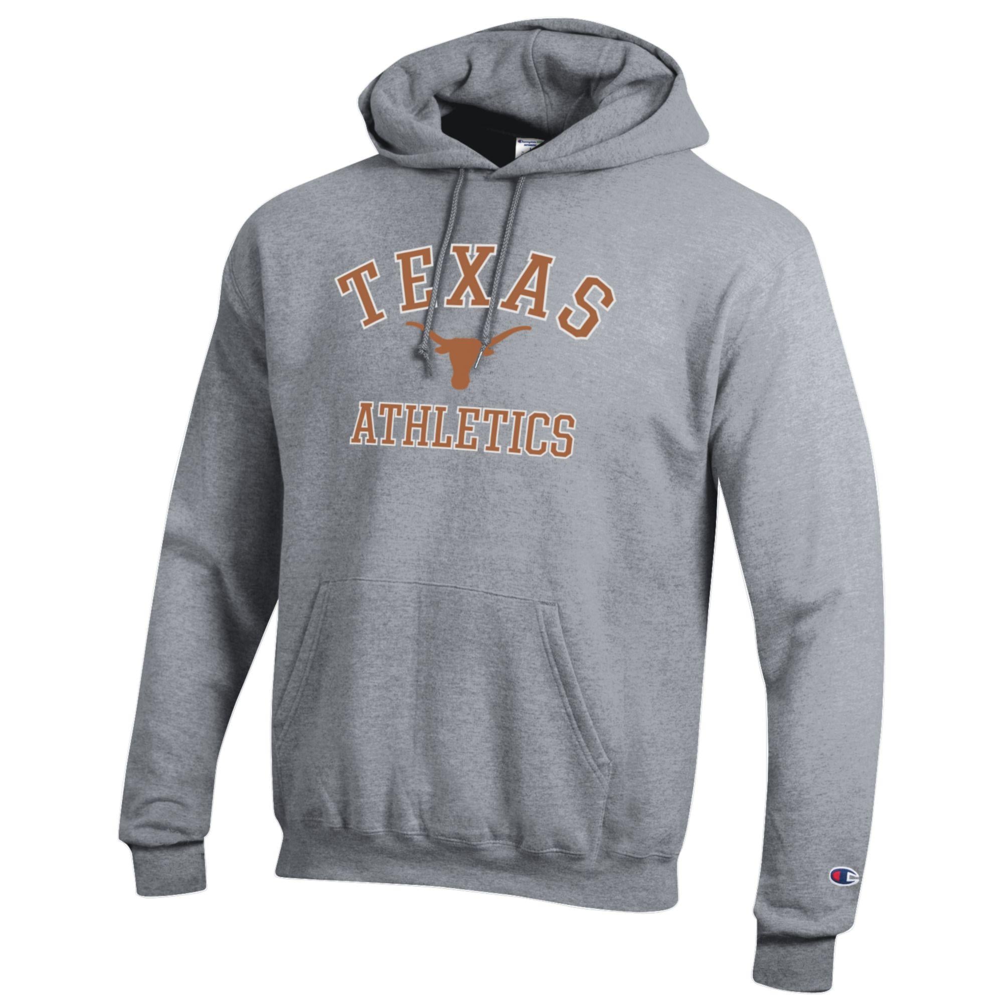 Men's Champion Gray Texas Longhorns Athletics Logo Pullover Hoodie