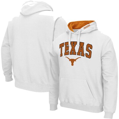  Texas Longhorns Colosseum Arch & Logo Hoodie - White