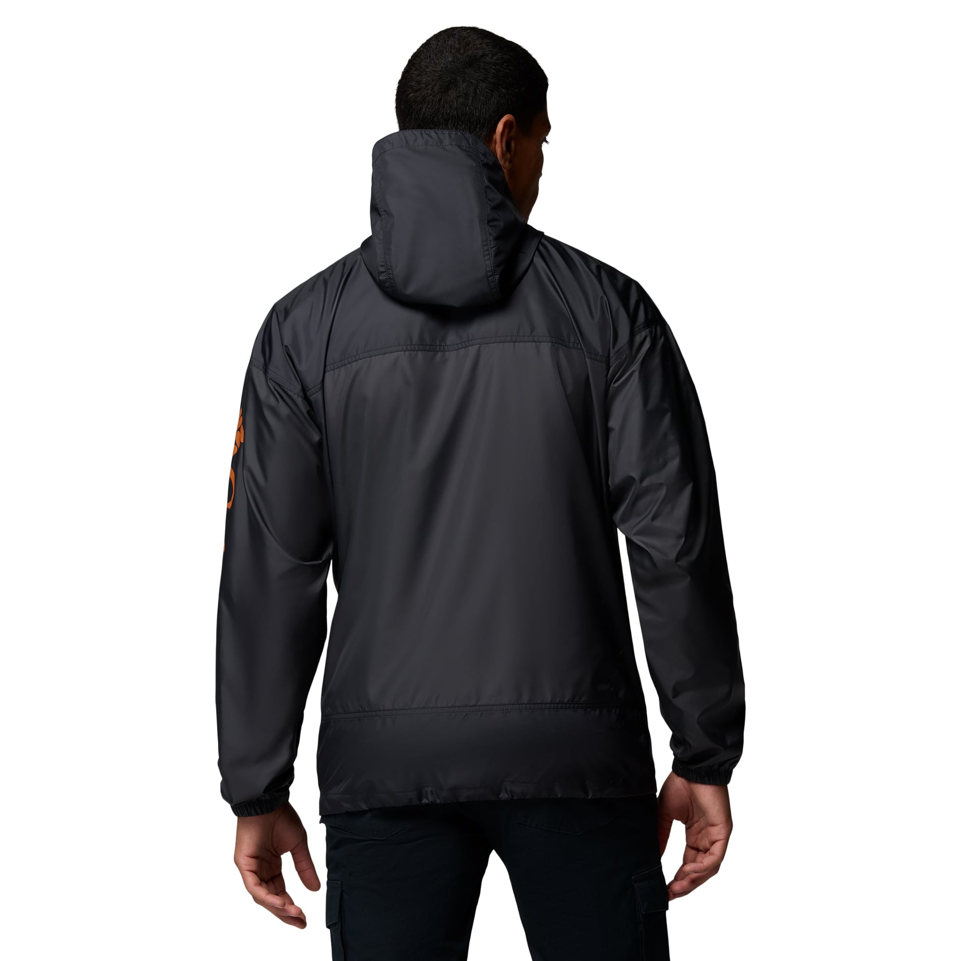 Men's Columbia  Black Texas Longhorns Flash Challenger II Full-Zip Hooded Windbreaker
