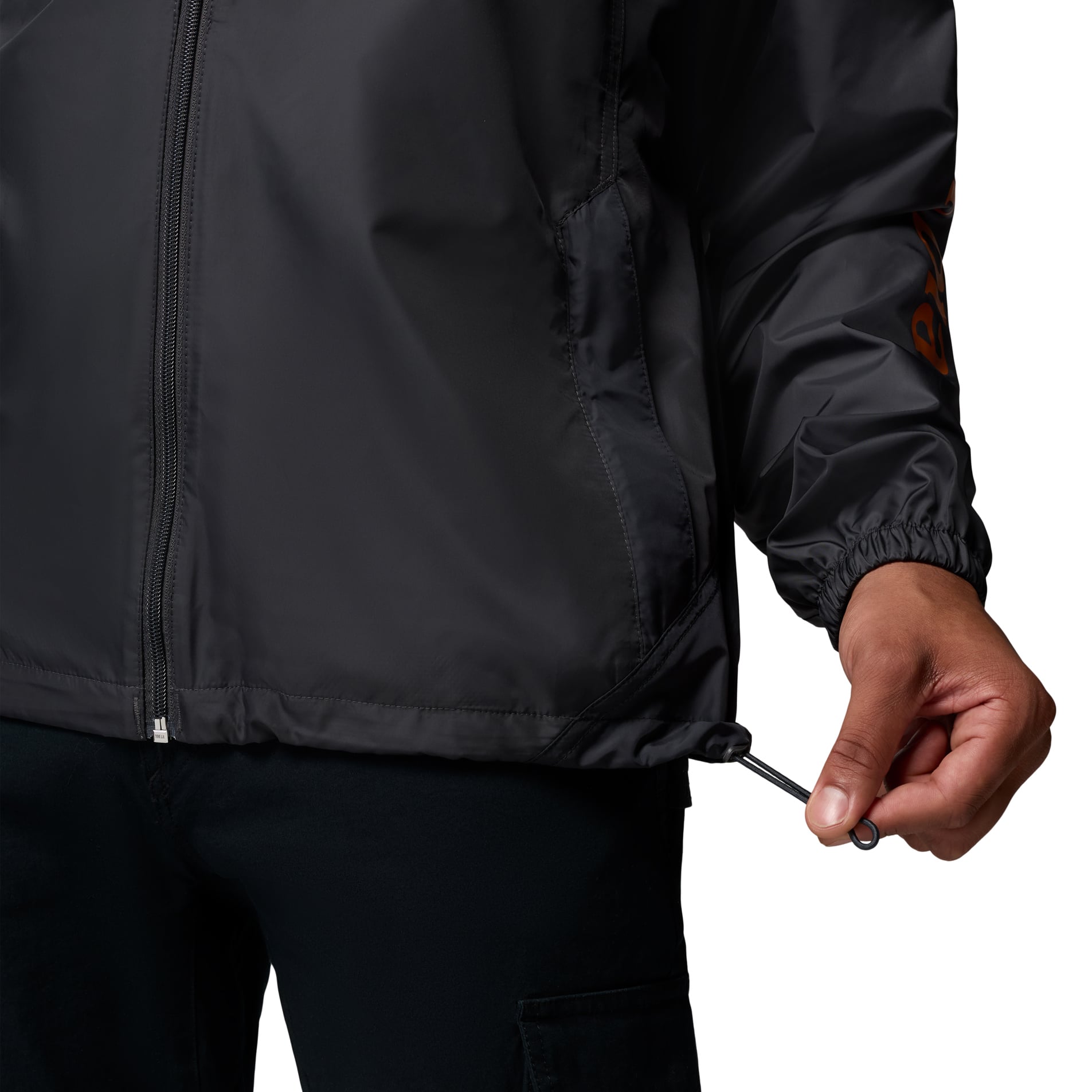 Men's Columbia  Black Texas Longhorns Flash Challenger II Full-Zip Hooded Windbreaker