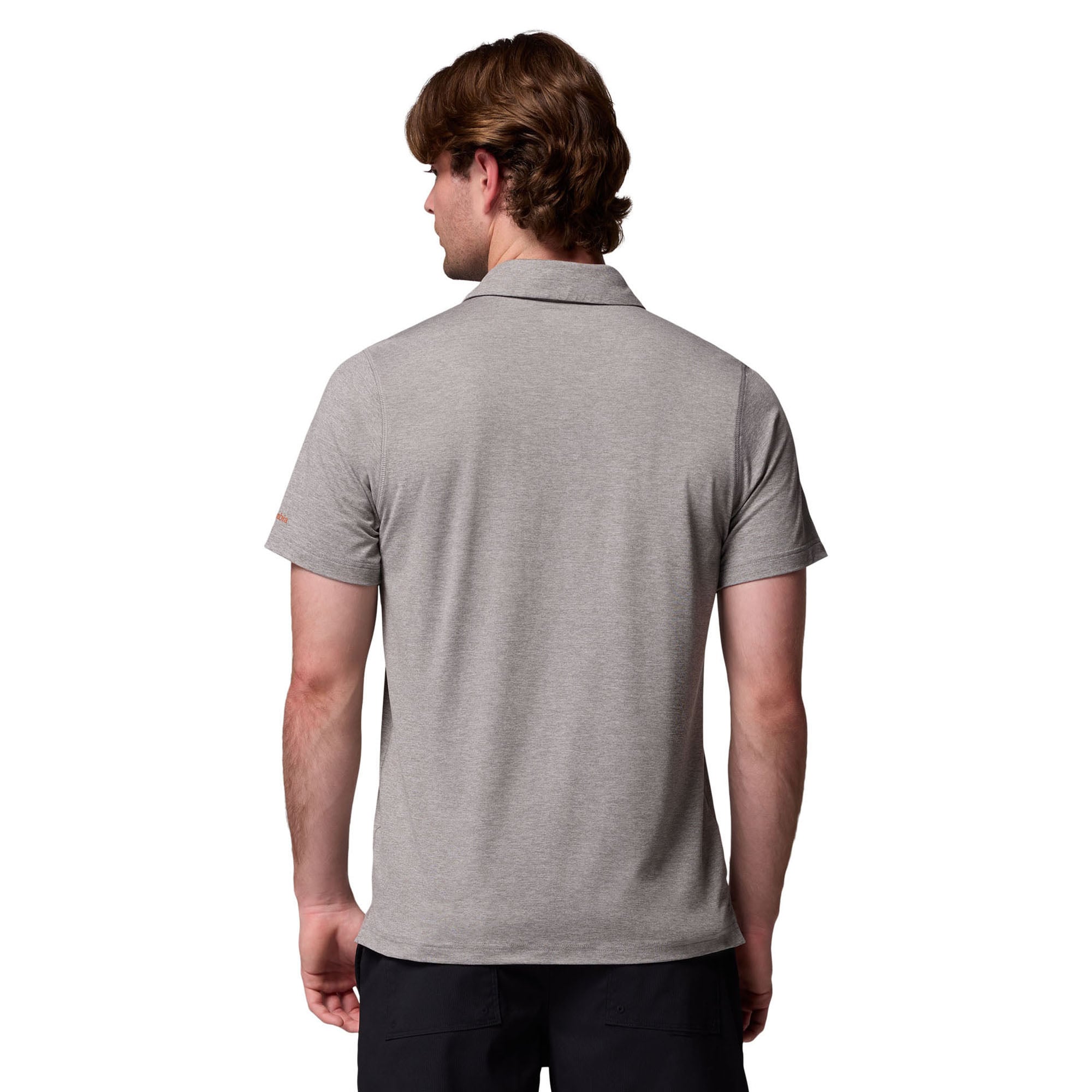 Men's Columbia  Gray Texas Longhorns Trail Omni-Shade Polo