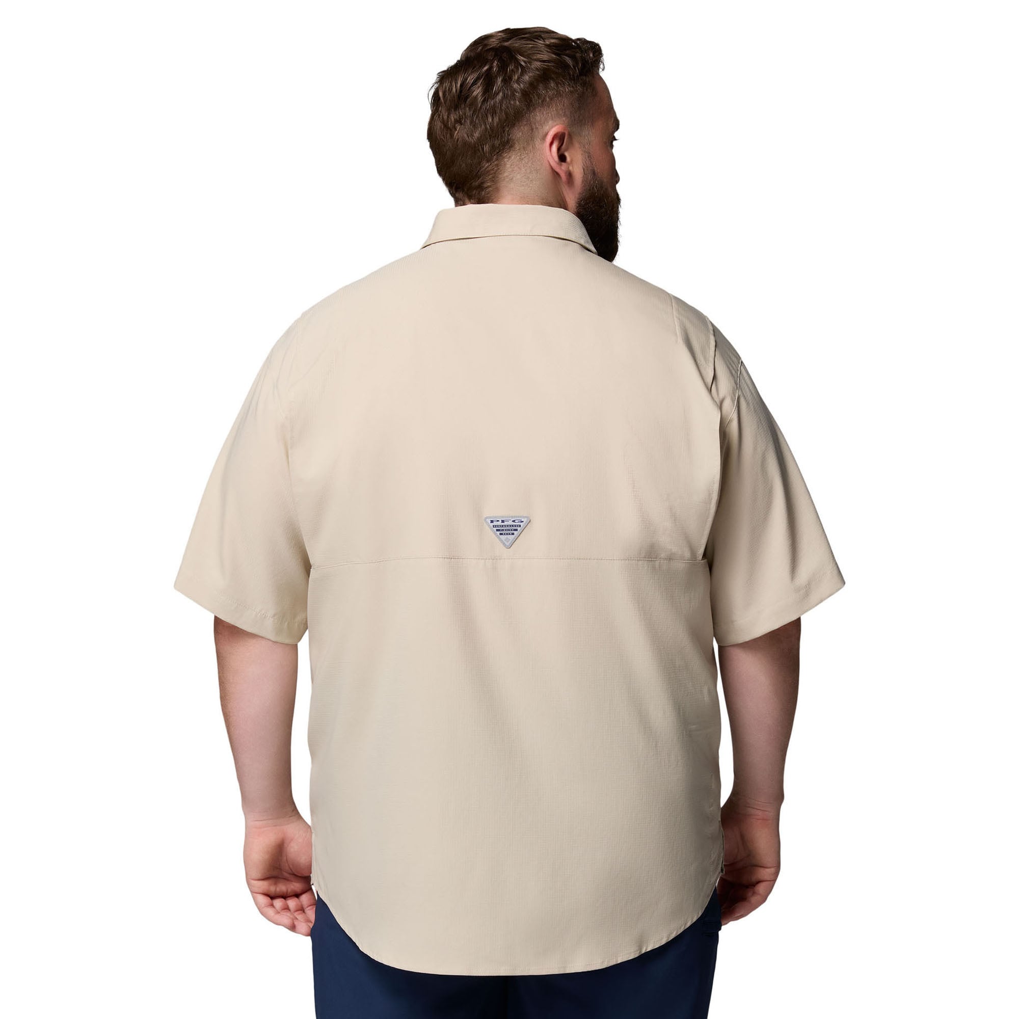 Chemise à boutons Columbia Tan Texas Longhorns Big & Tall Collegiate Tamiami Omni-Shade pour homme