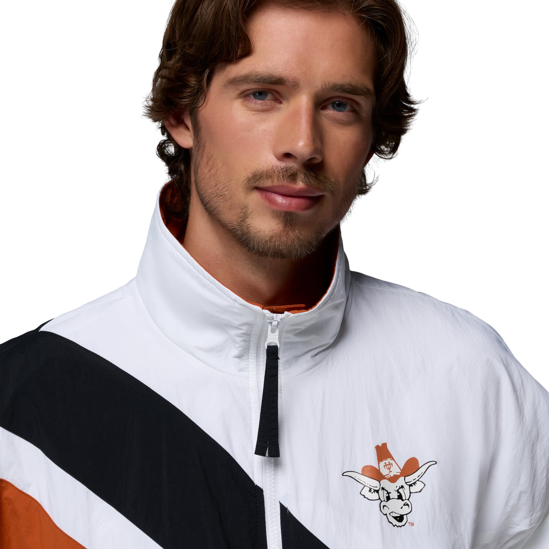 Veste coupe-vent zippée intégrale Columbia Texas Longhorns Reventure Omni-Shield pour homme