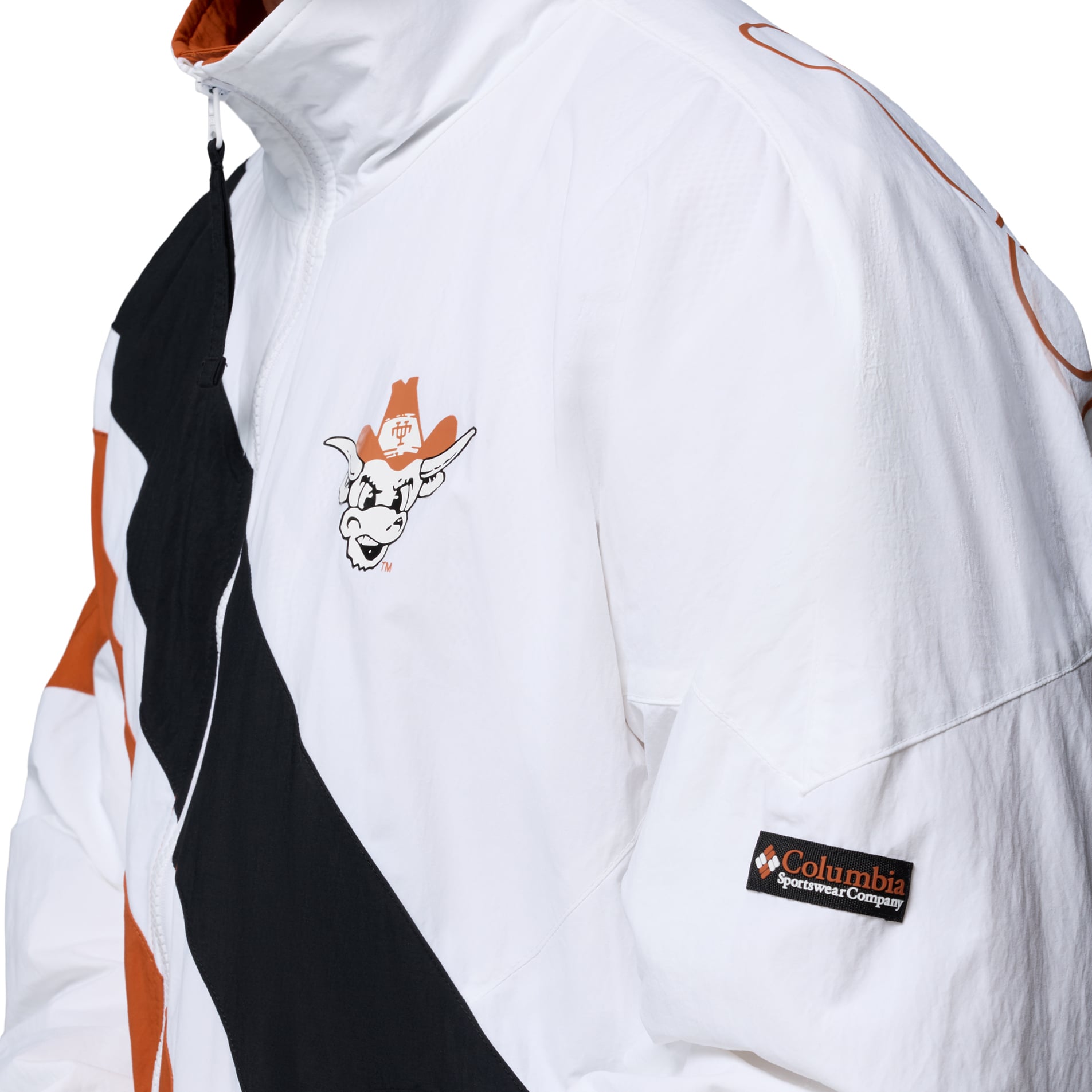 Veste coupe-vent zippée intégrale Columbia Texas Longhorns Reventure Omni-Shield pour homme