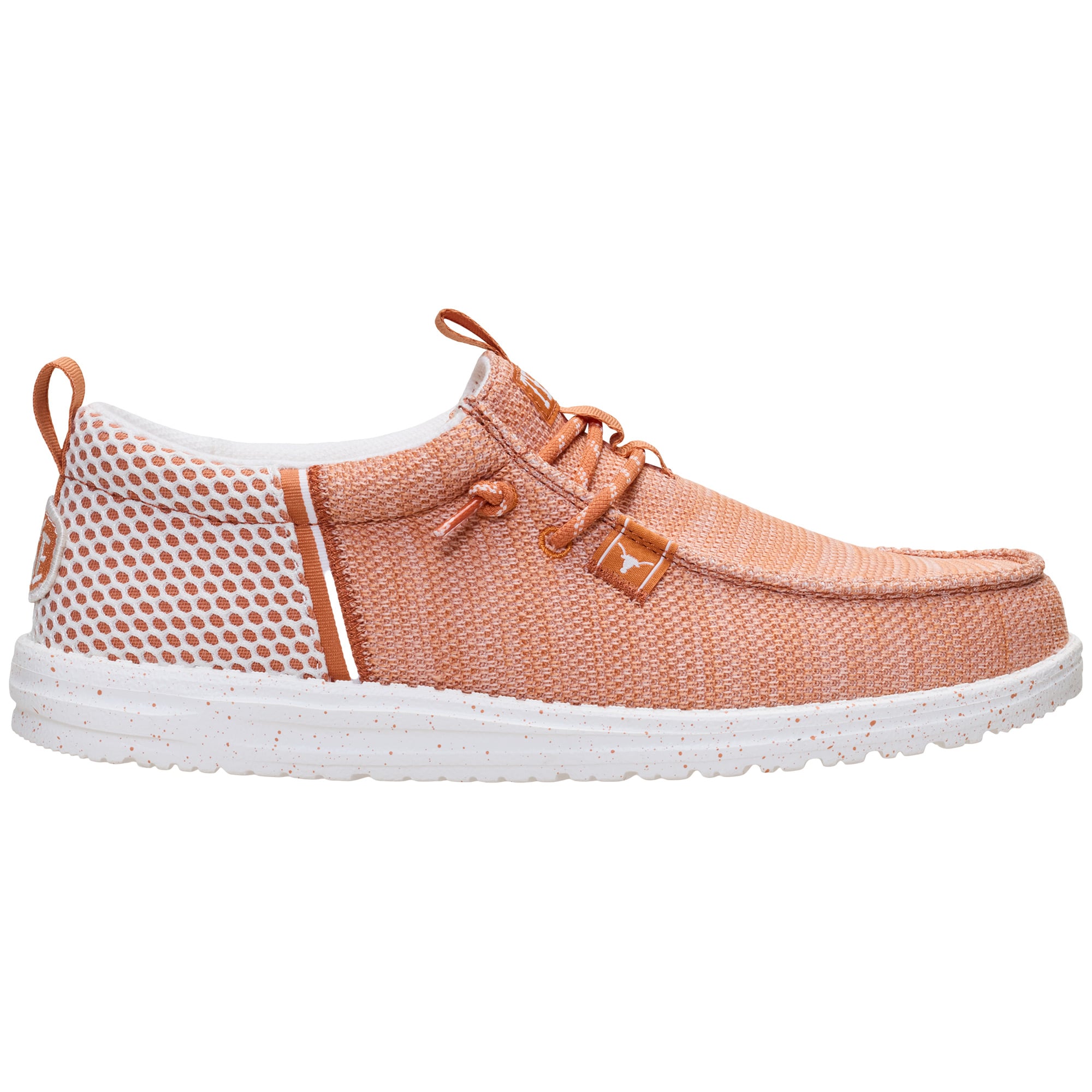 Men's Hey Dude Texas Orange Longhorns Wally Stretch Sox Shoes