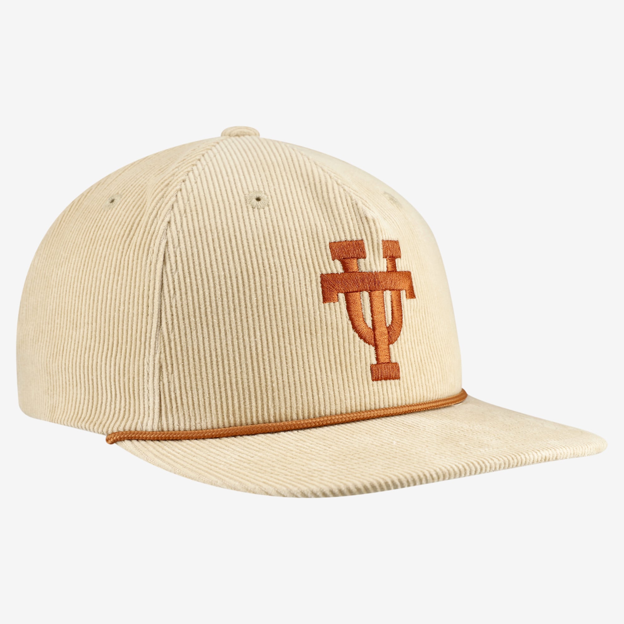 Casquette ajustable Homefield Texas Orange Longhorns Bevo en velours côtelé