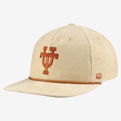 Texas Longhorns Homefield Interlocked UT Corduroy Adjustable Hat - Stone
