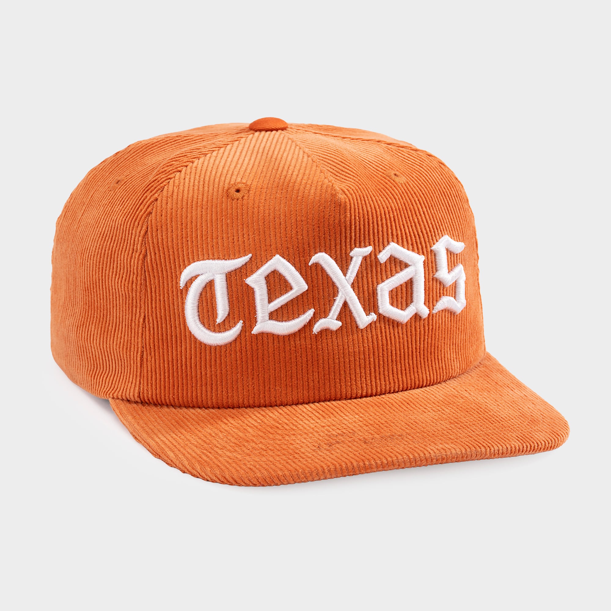 Casquette ajustable Homefield Texas Orange Texas Longhorns rétro en velours côtelé avec logo, pour homme