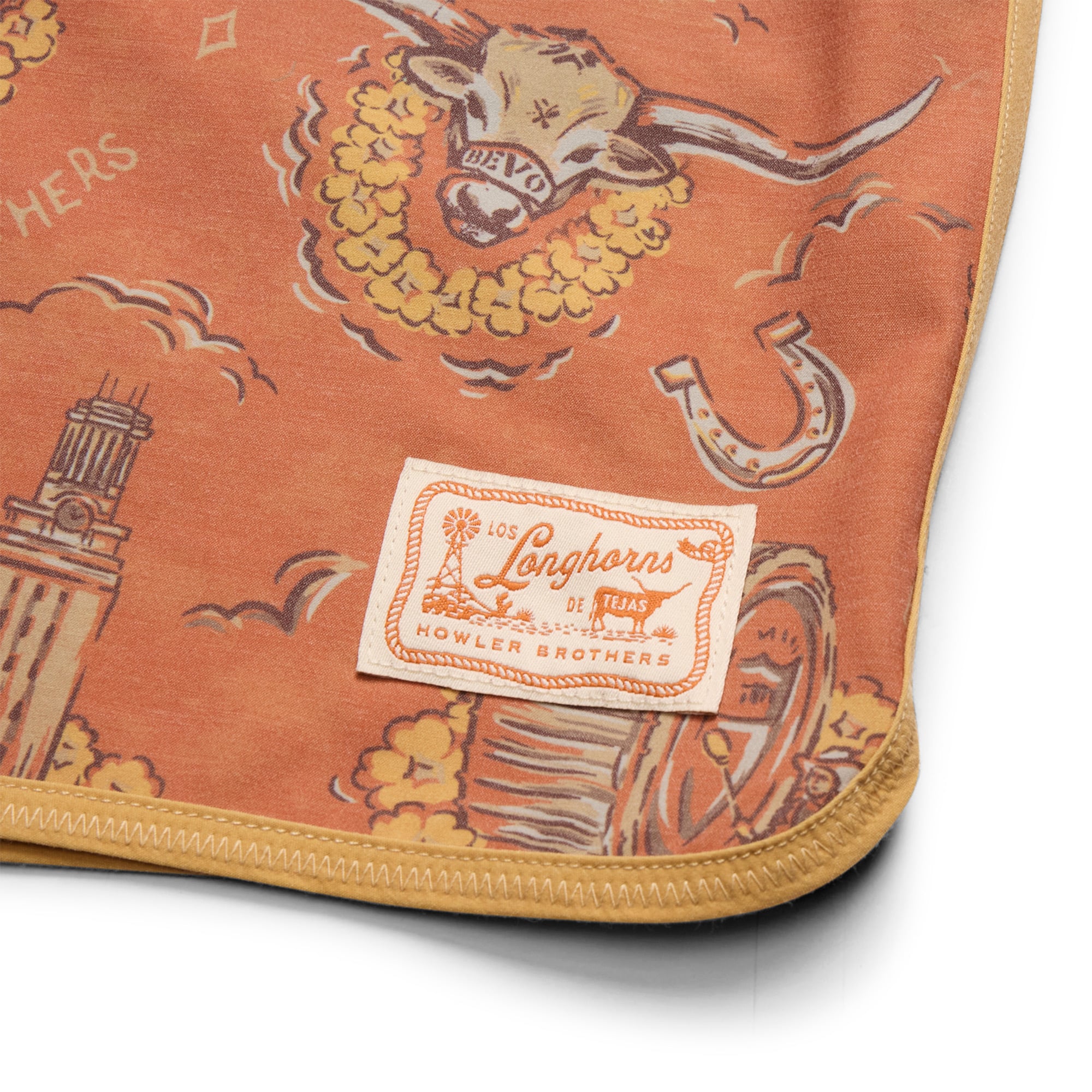 Short de bain Bruja pour homme Howler Brothers Texas Orange Longhorns