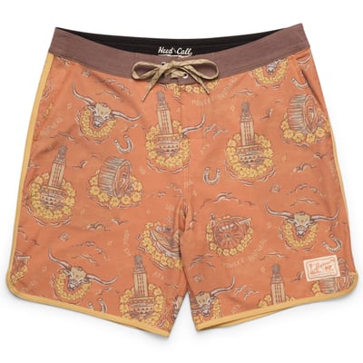Texas Longhorns Howler Brothers Bruja Boardshorts - Texas Orange