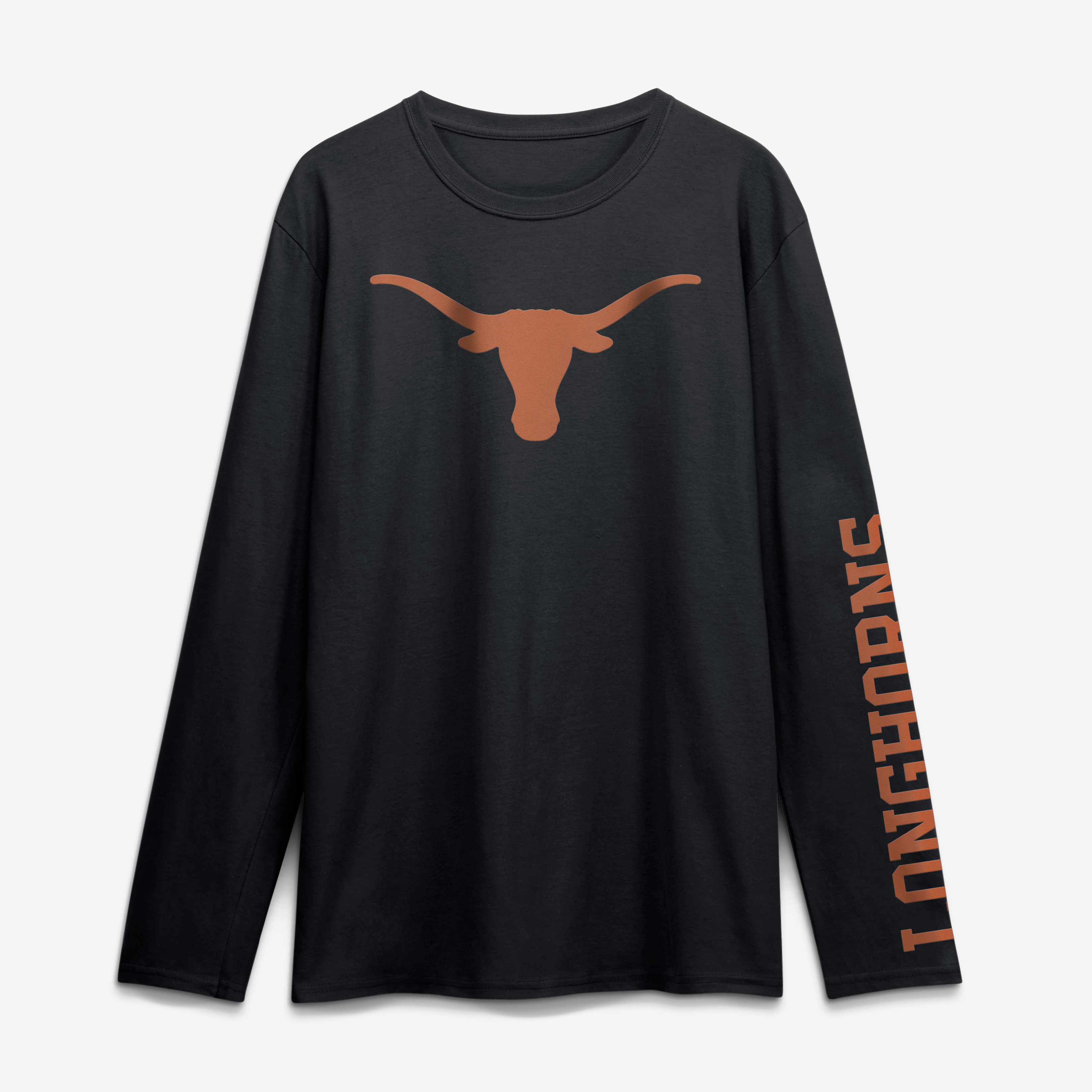 Men's Logo Athletic Heather Gray Texas Longhorns Primary Long Sleeve T-Shirt