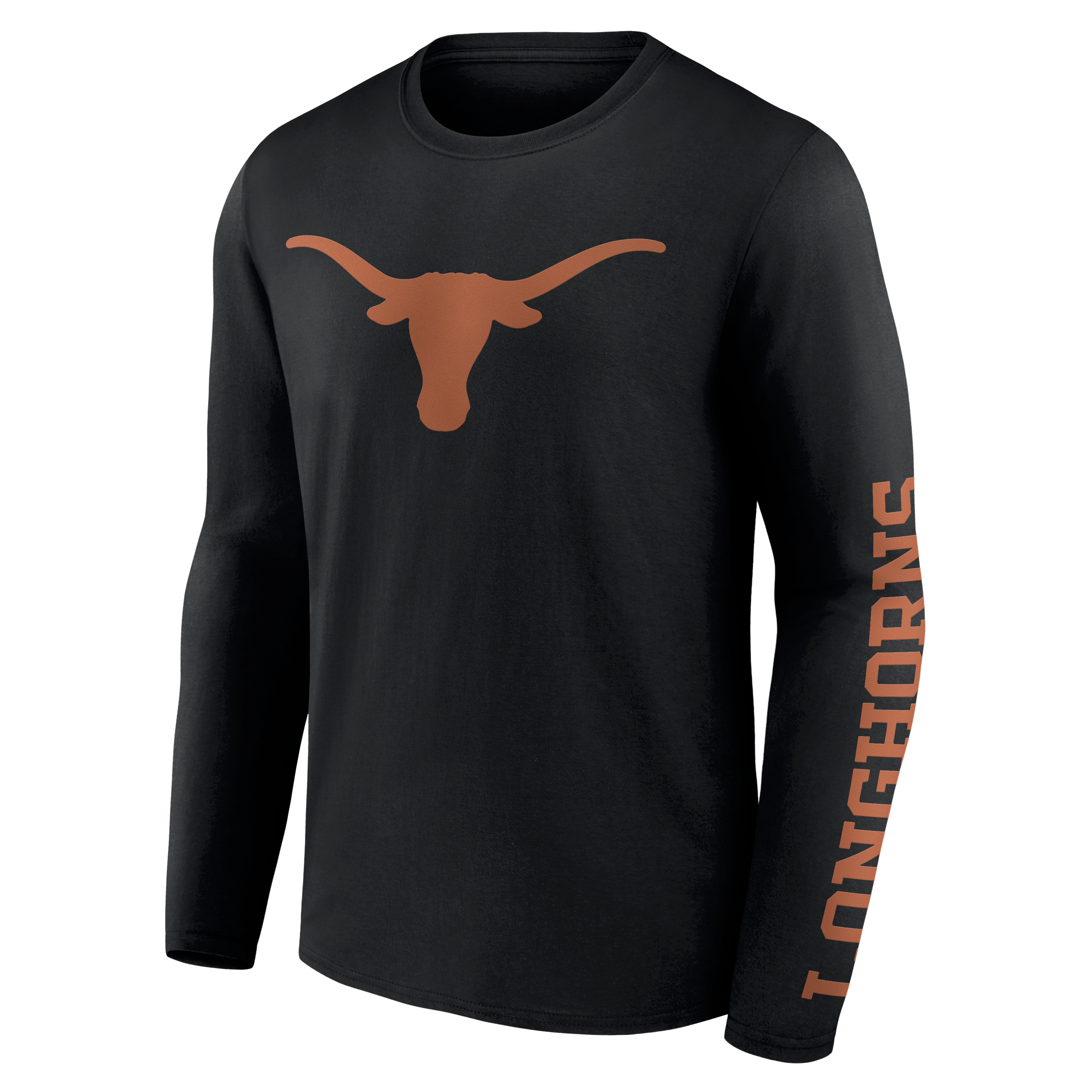 Men's Logo Athletic Heather Gray Texas Longhorns Primary Long Sleeve T-Shirt